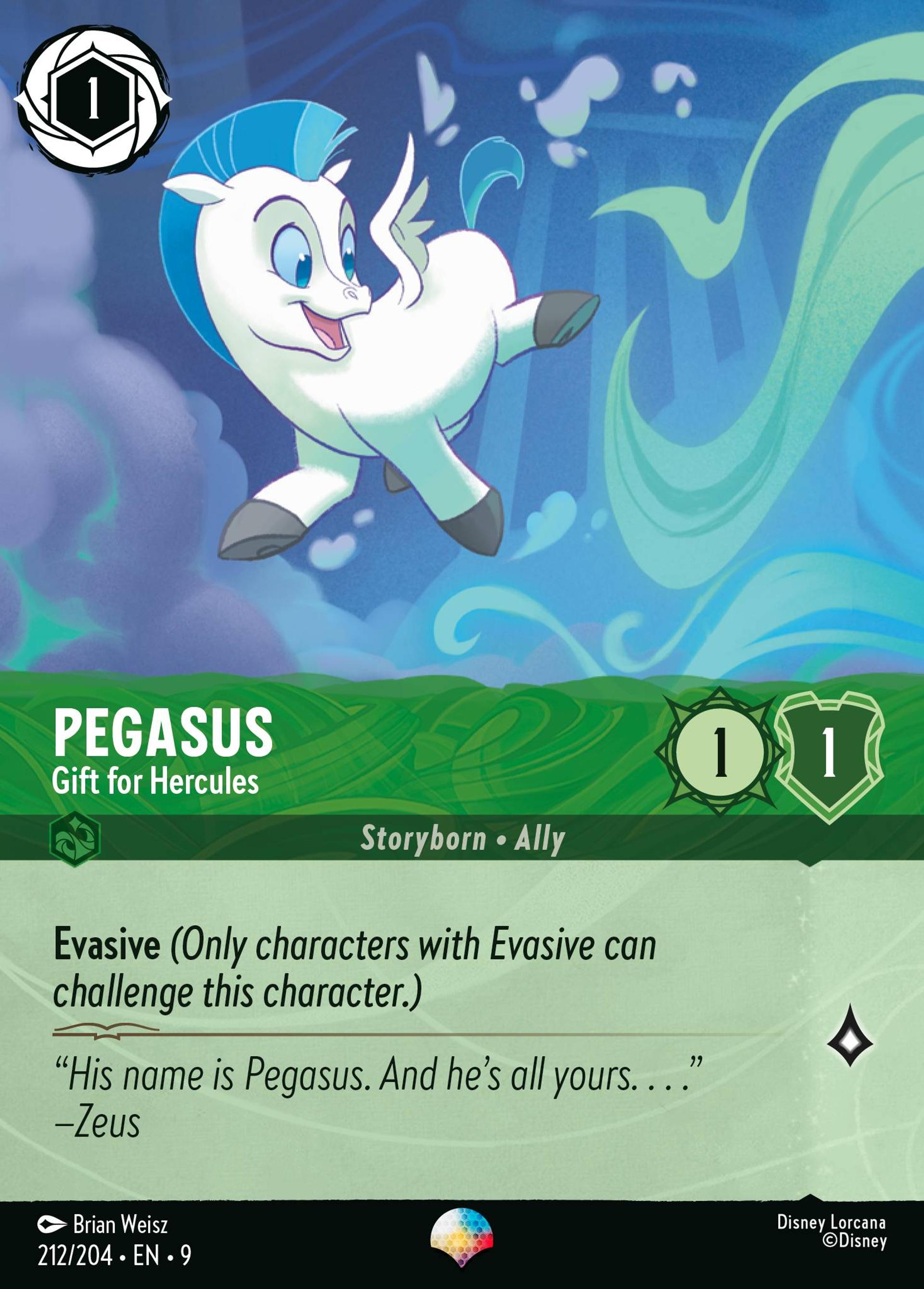 Pegasus - Gift for Hercules — Fabled — Lorcana