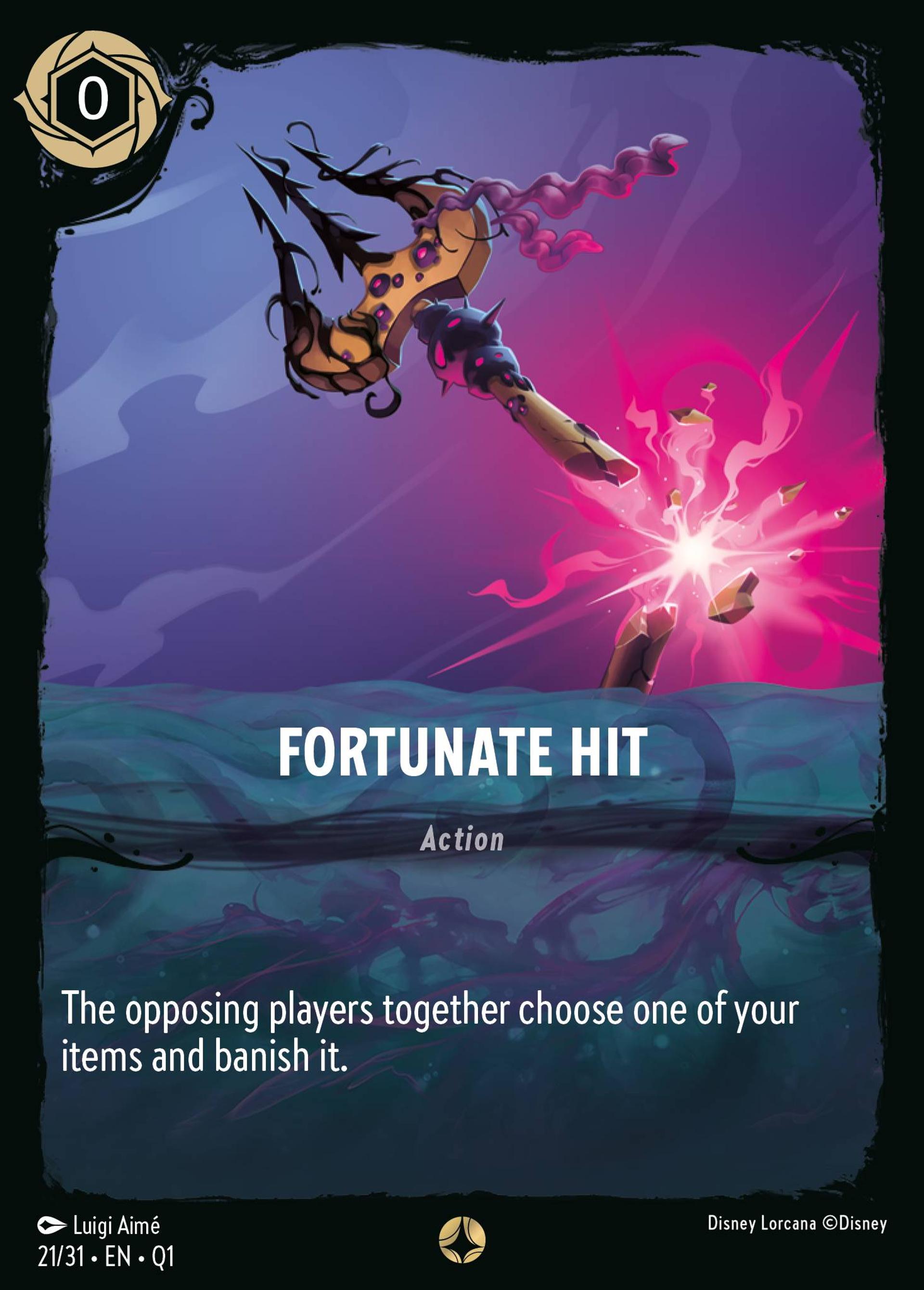 Fortunate Hit — Illumineer's Quest: Deep Trouble — Lorcana