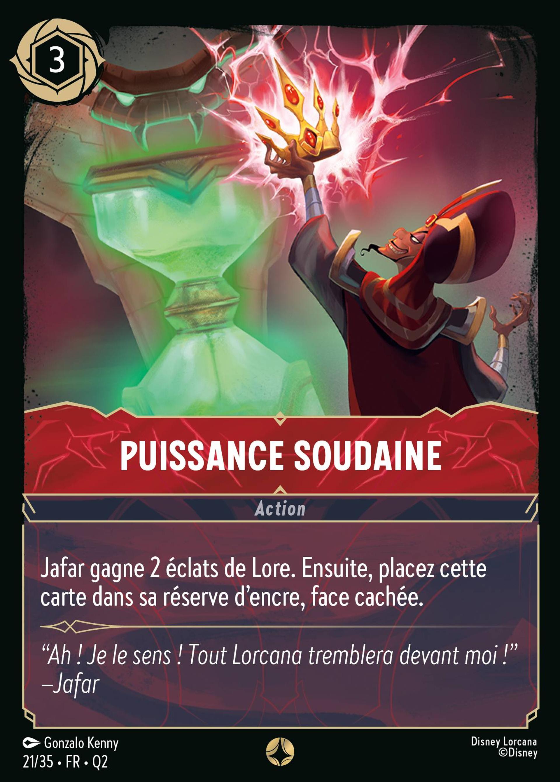 Puissance soudaine — Illumineer's Quest: Palace Heist — Lorcana