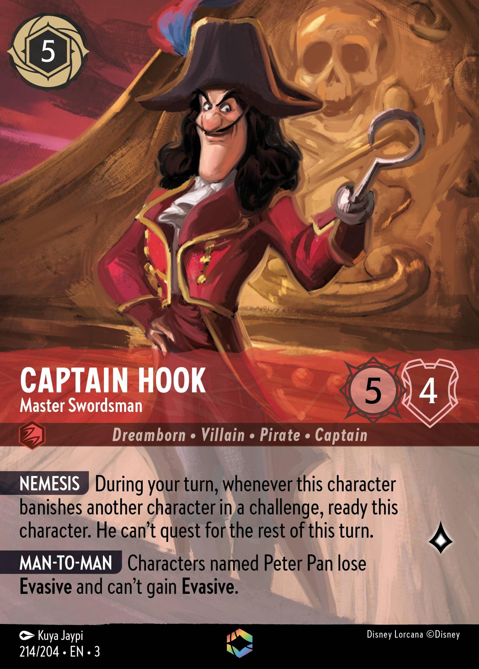 Capitaine Crochet - Maître épéiste — Into the Inklands — Lorcana