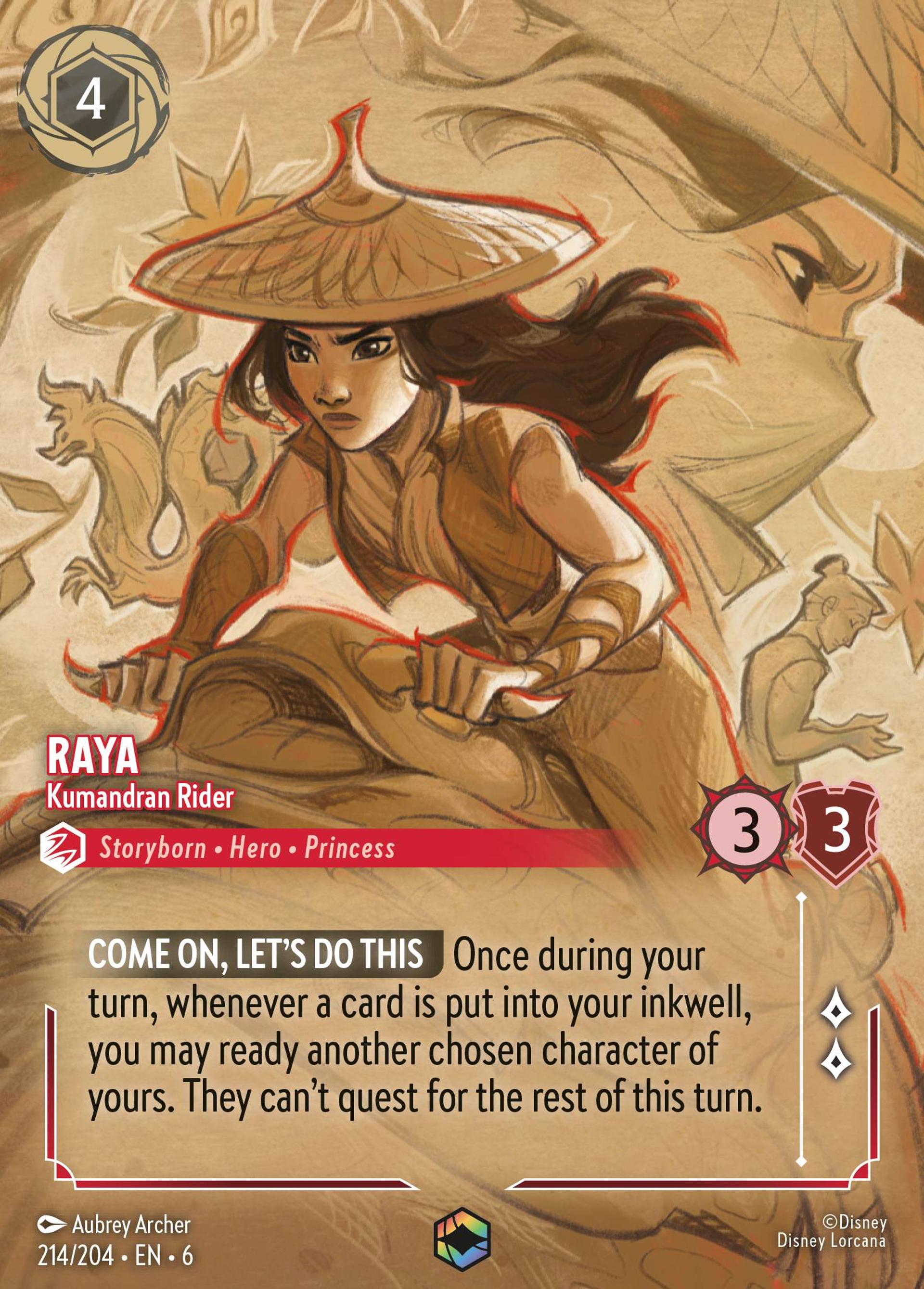 Raya - Kumandran Rider — Azurite Sea — Lorcana