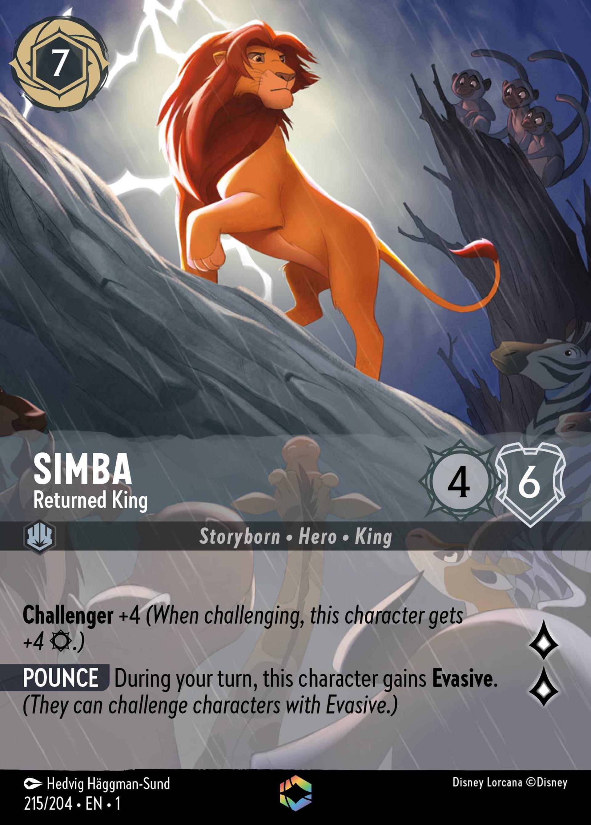 Simba - Returned King — The First Chapter — Lorcana