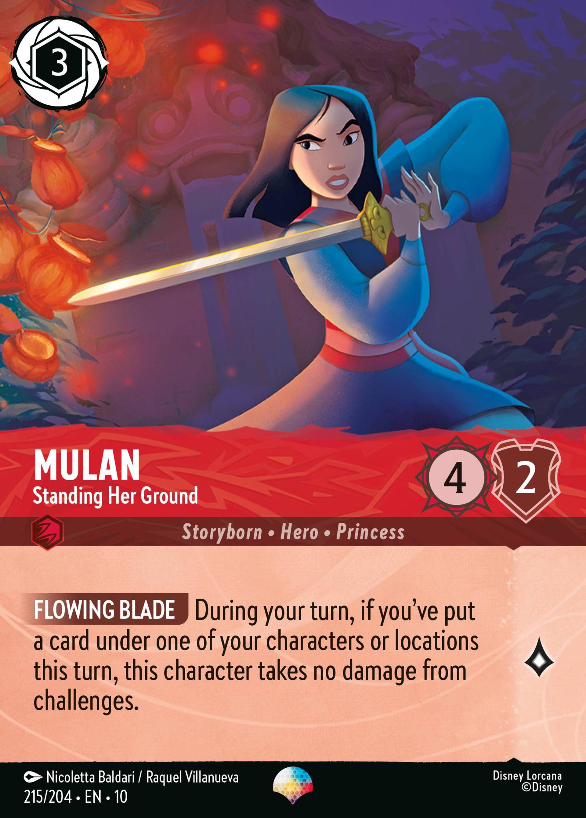 Mulan - Standing Her Ground — Whispers in the Well — Lorcana