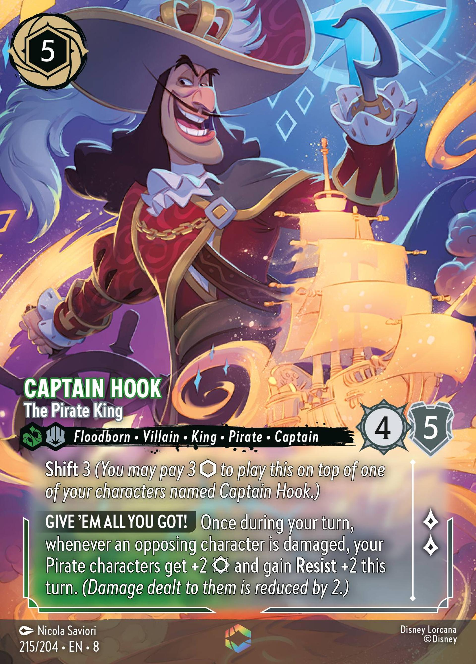 Captain Hook - The Pirate King — The Reign of Jafar — Lorcana