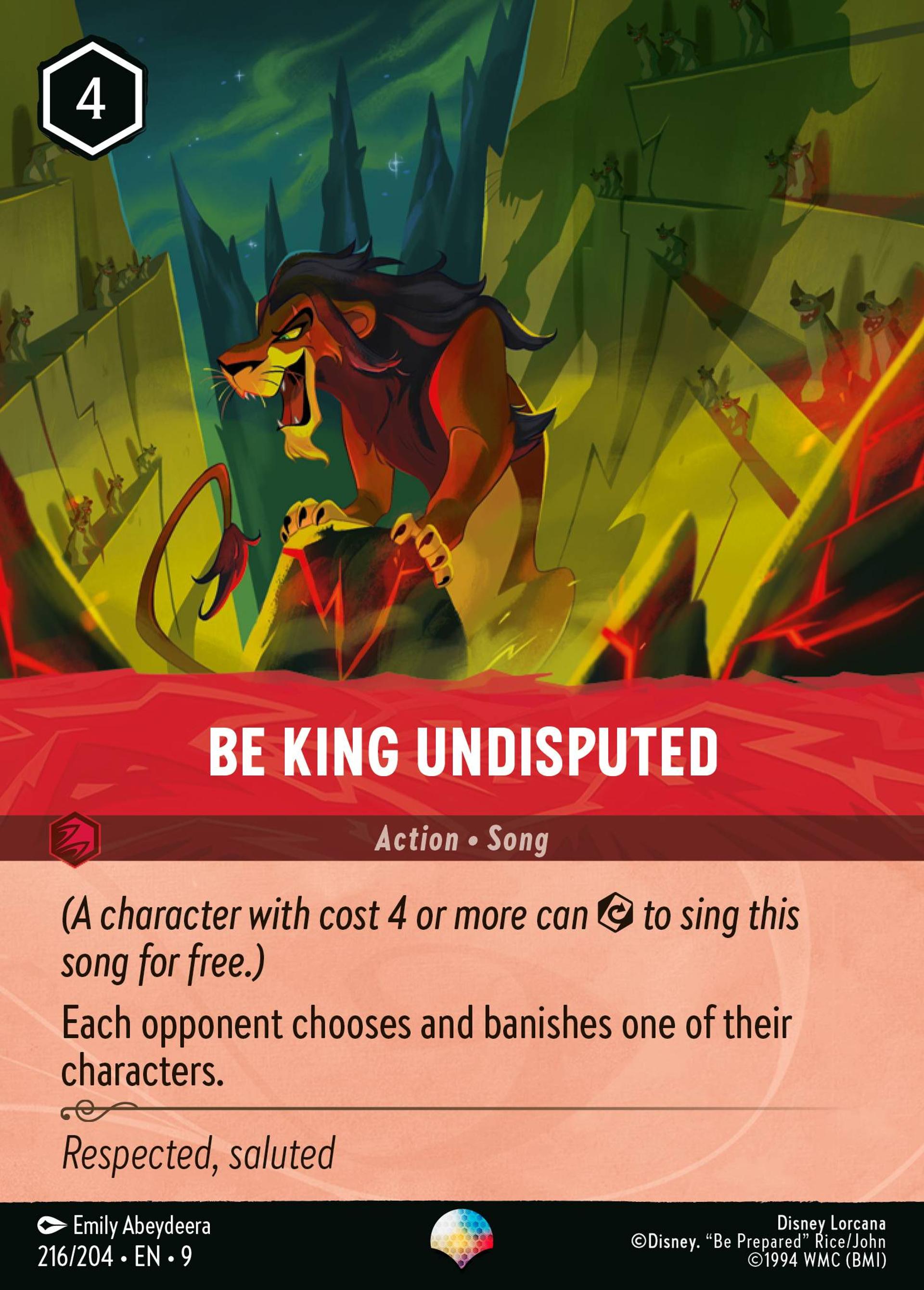Be King Undisputed — Fabled — Lorcana