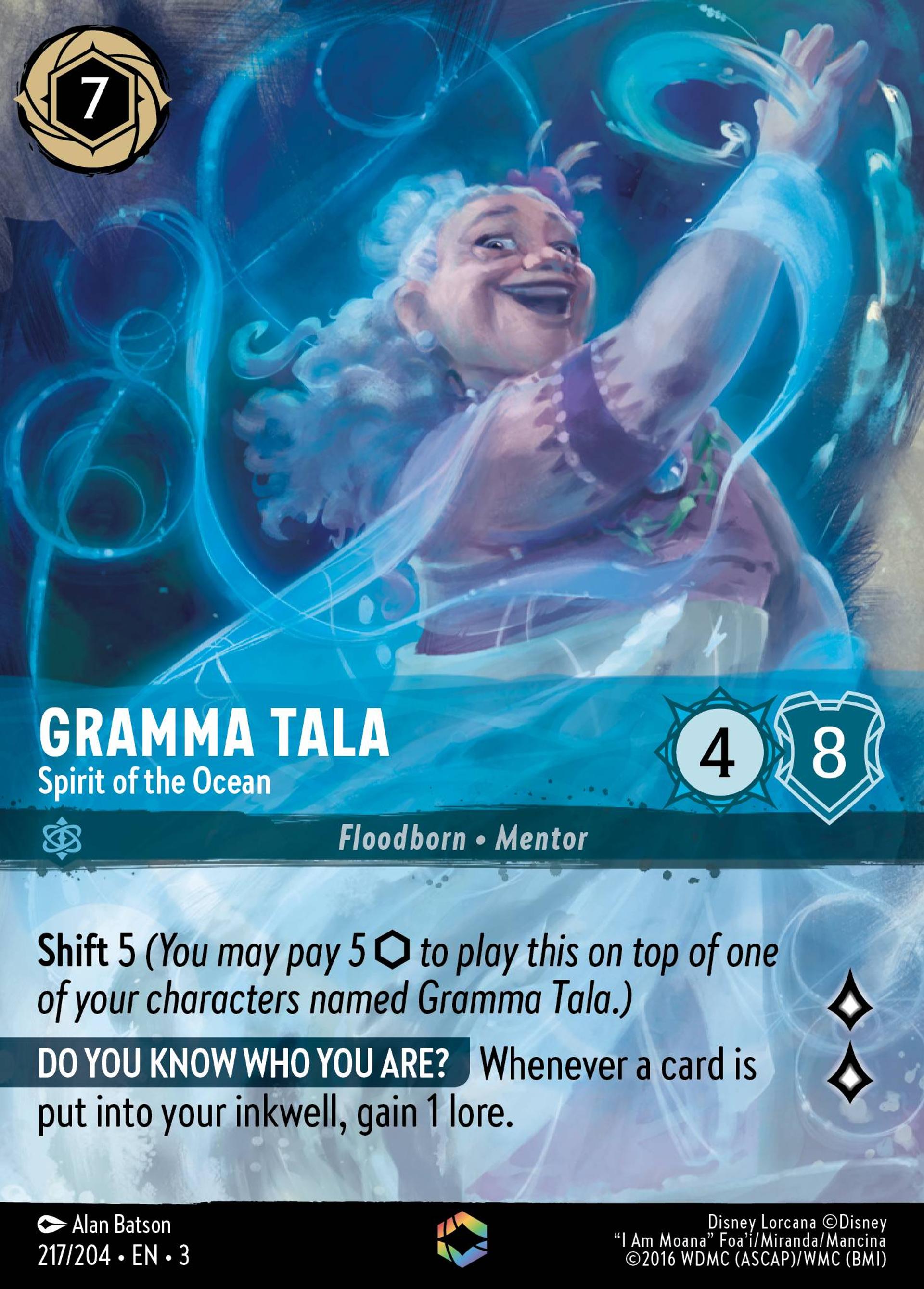 Grand-mère Tala - Esprit de l'océan — Into the Inklands — Lorcana