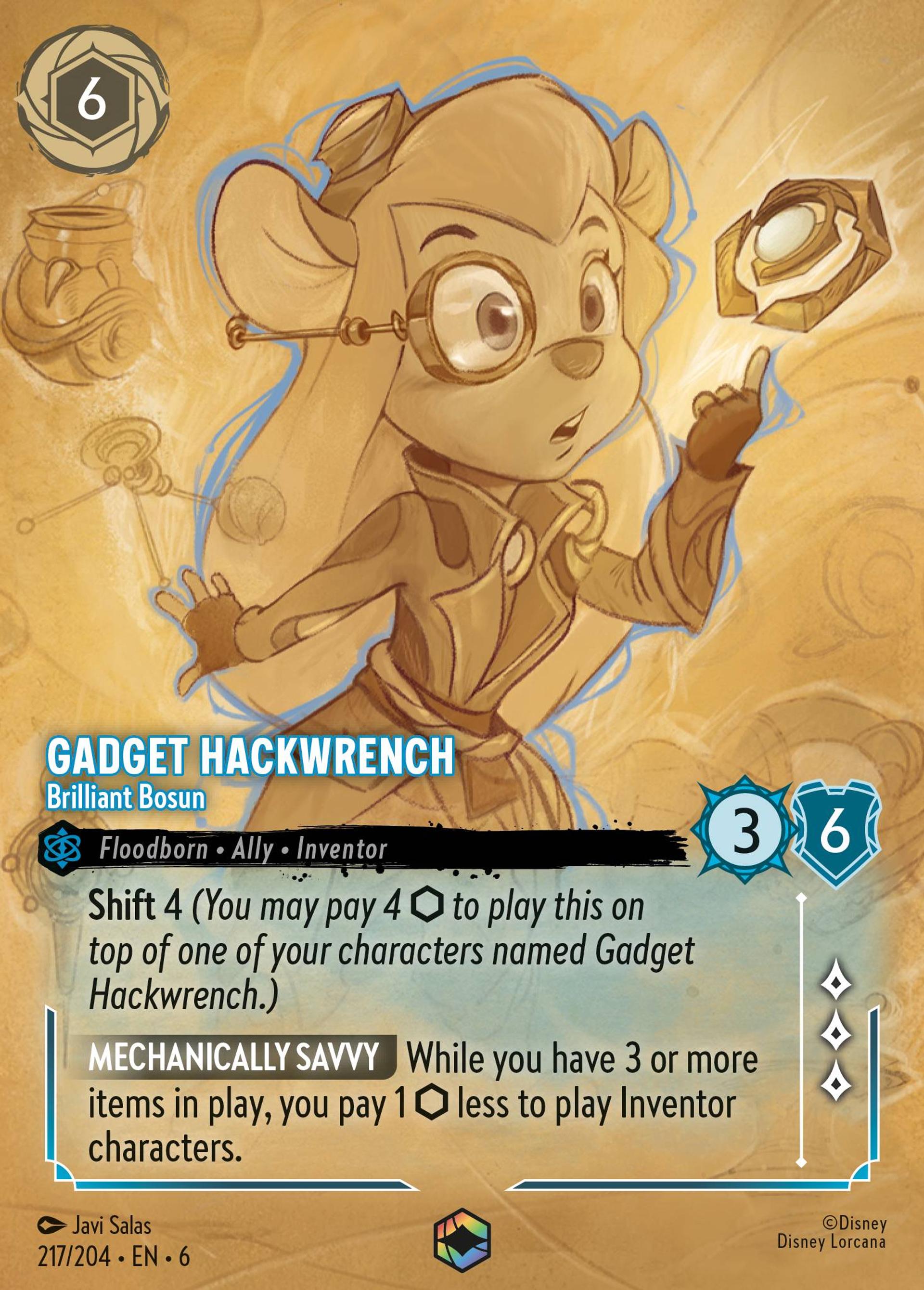 Gadget Hackwrench - Brilliant Bosun — Azurite Sea — Lorcana
