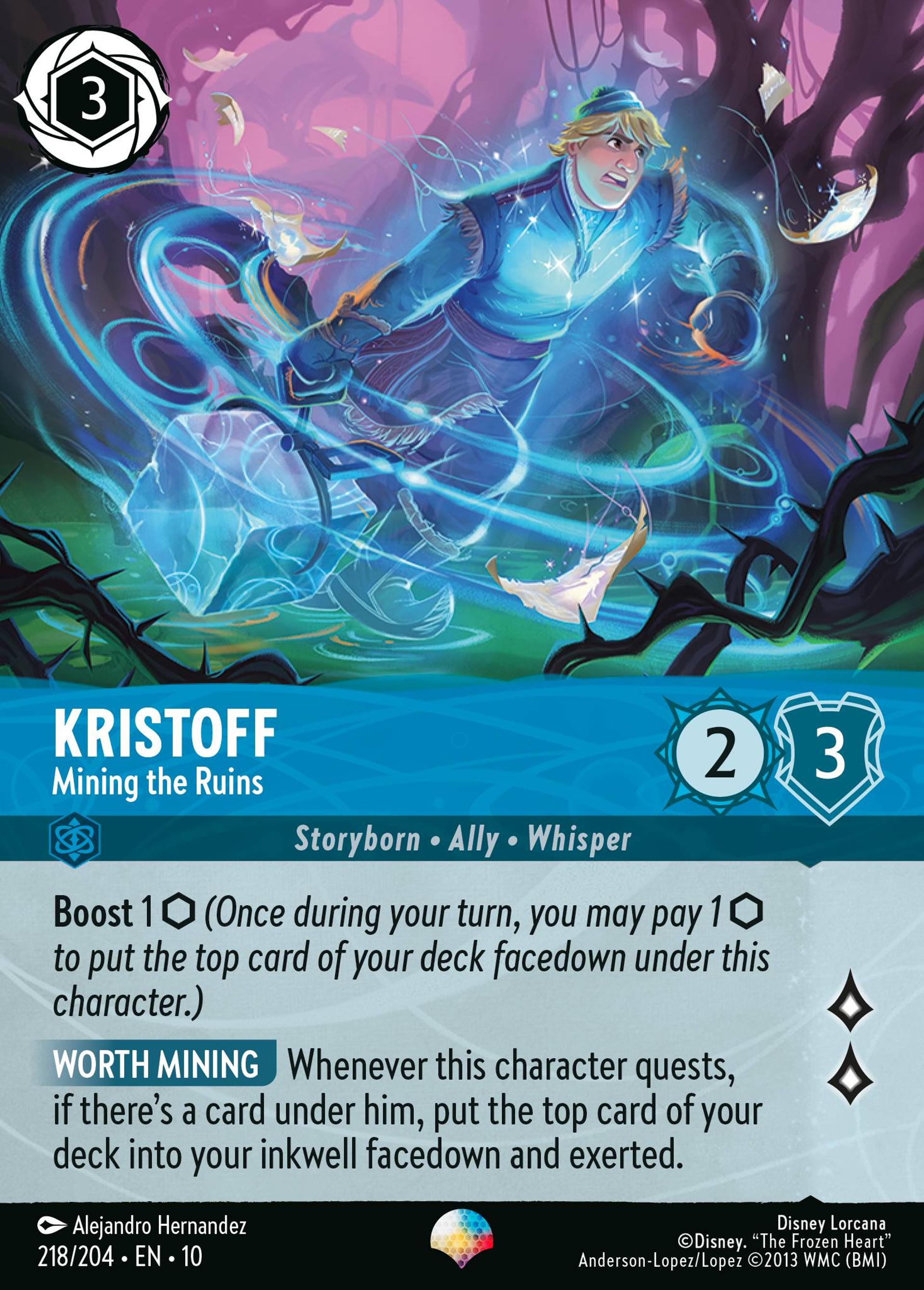 Kristoff - Mining the Ruins — Whispers in the Well — Lorcana