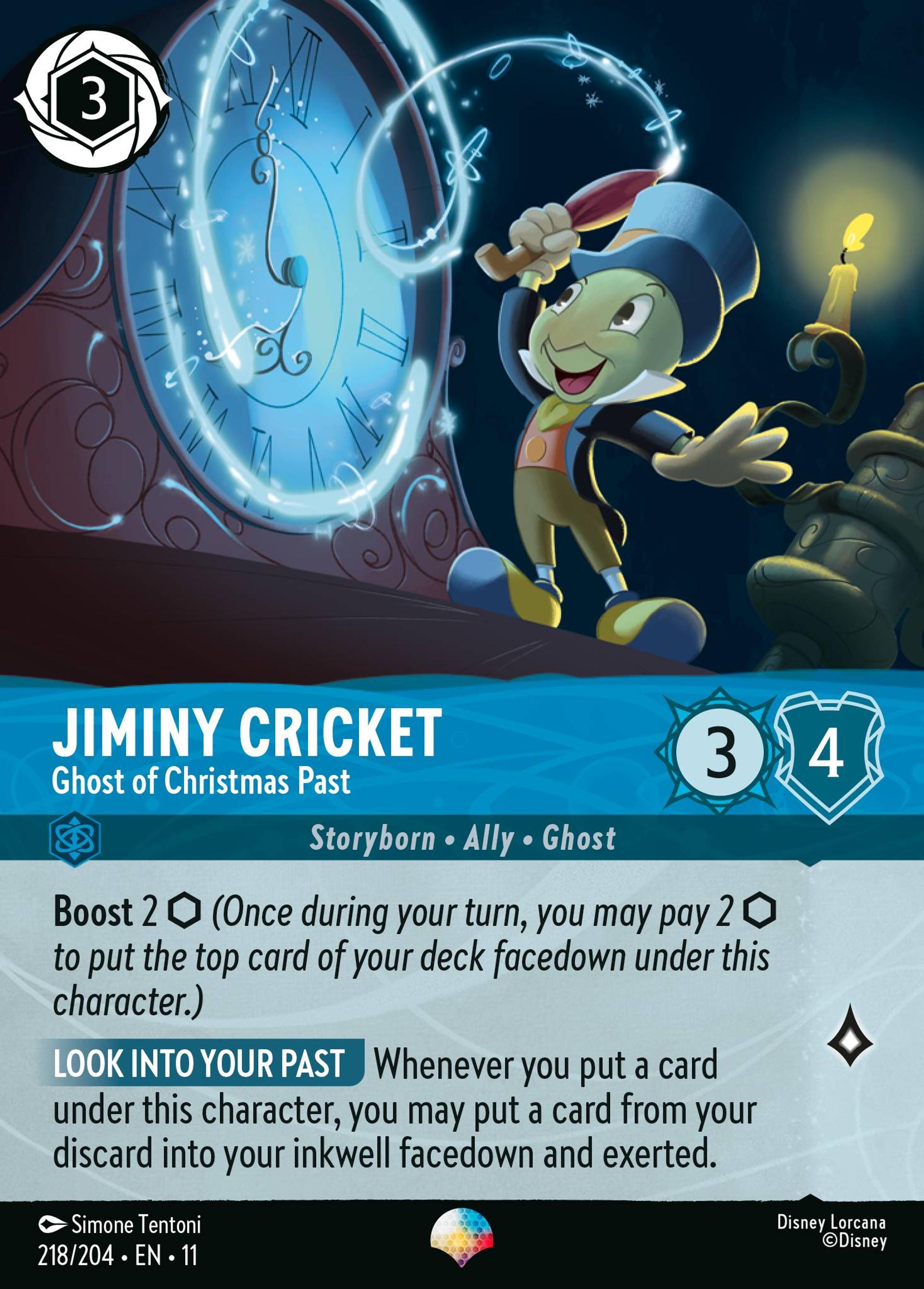 Jiminy Cricket - Fantôme des Noëls passés — Winterspell — Lorcana