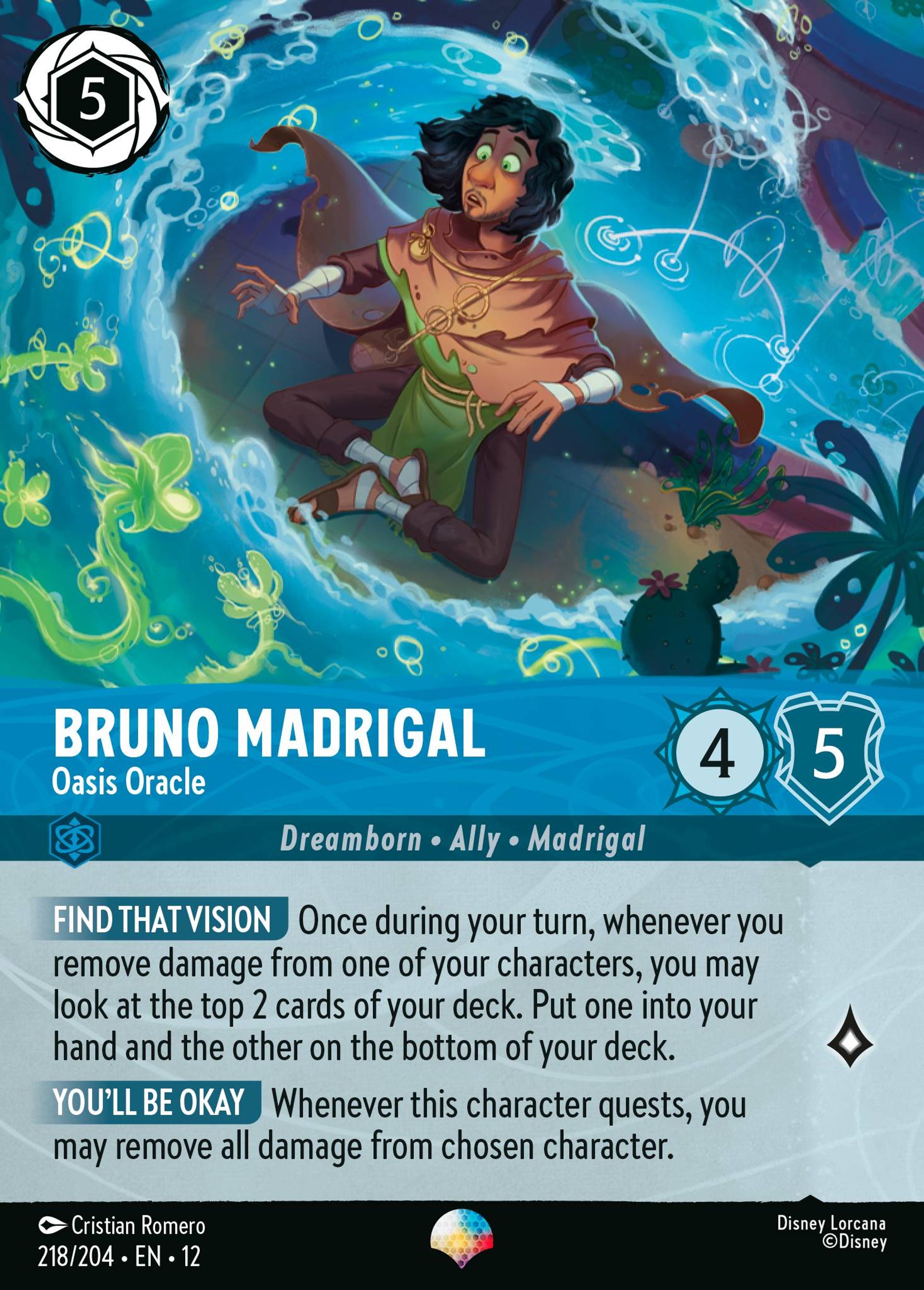 Bruno Madrigal - Oracle de l'oasis — Wilds Unknown — Lorcana