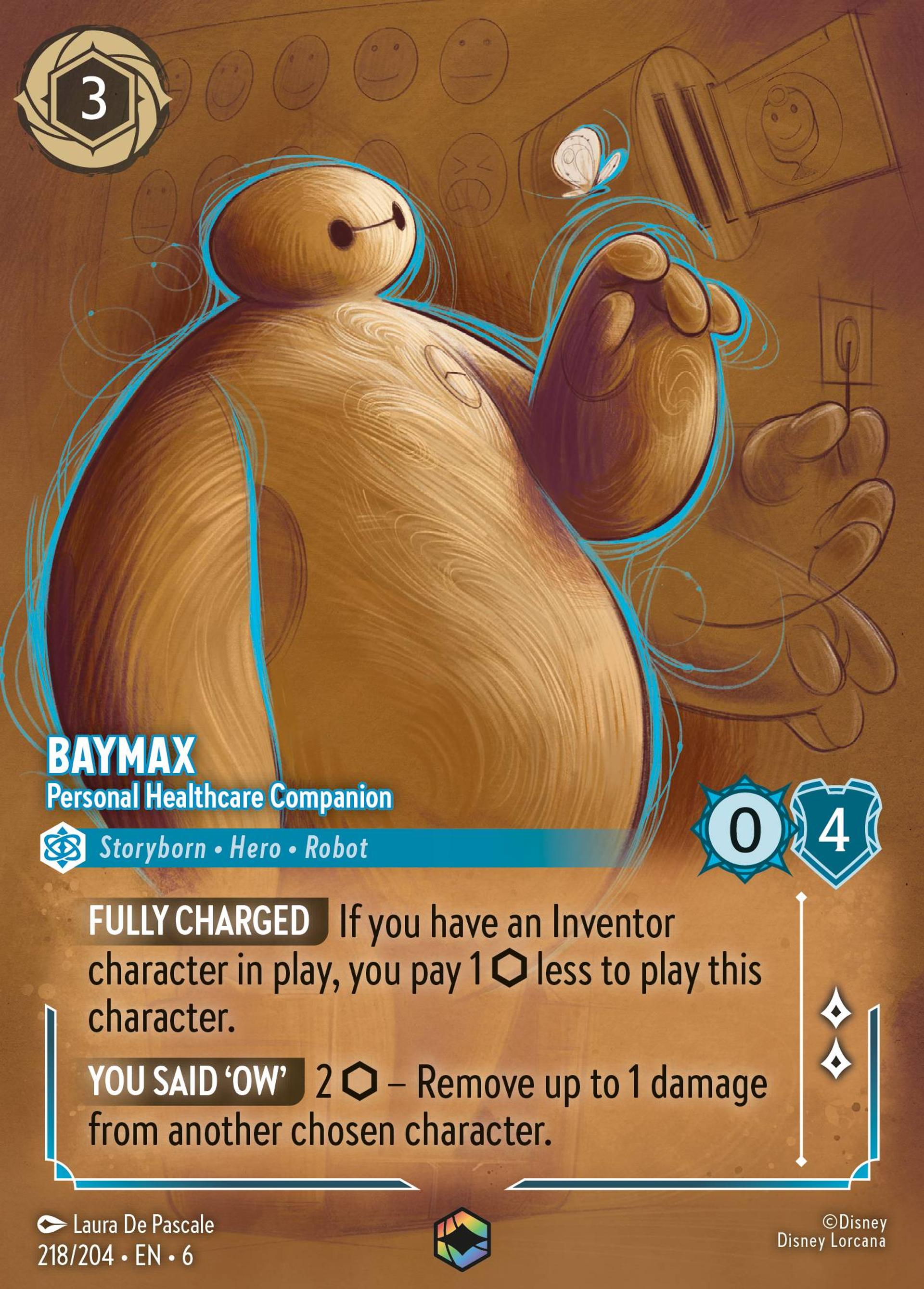 Baymax - Personal Healthcare Companion — Azurite Sea — Lorcana
