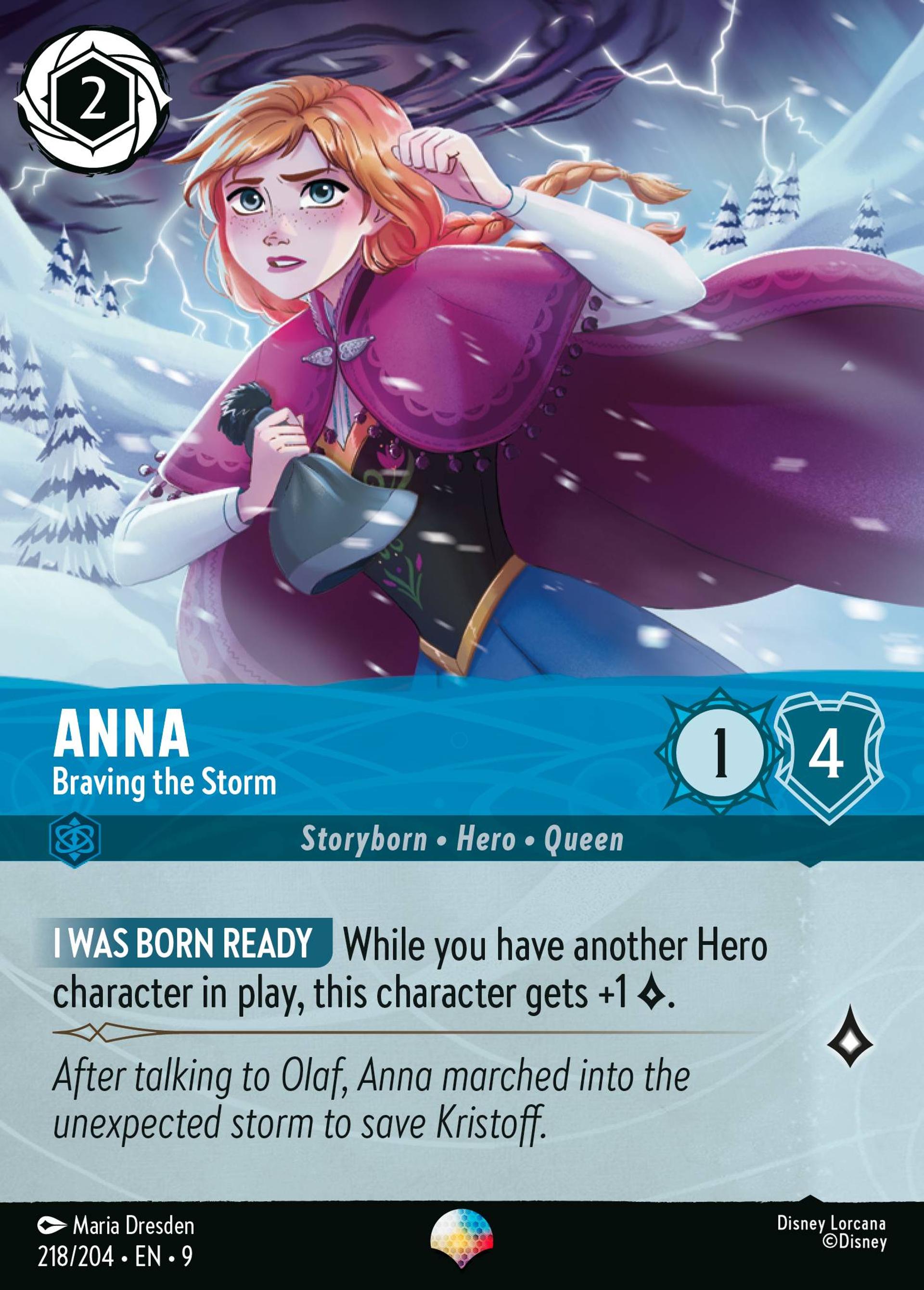 Anna - Braving the Storm — Fabled — Lorcana