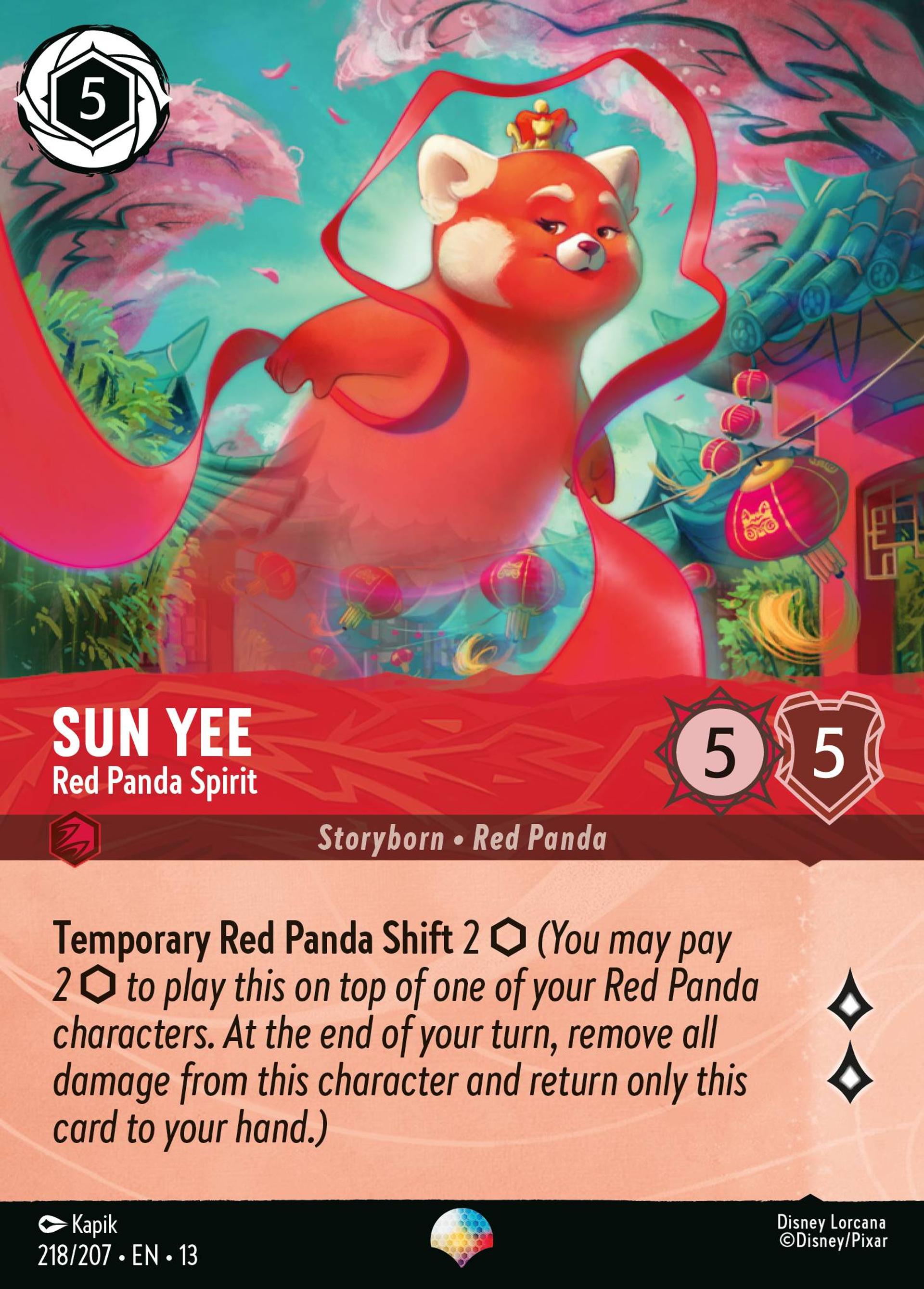 Sun Yee - Red Panda Spirit — Attack of the Vine! — Lorcana