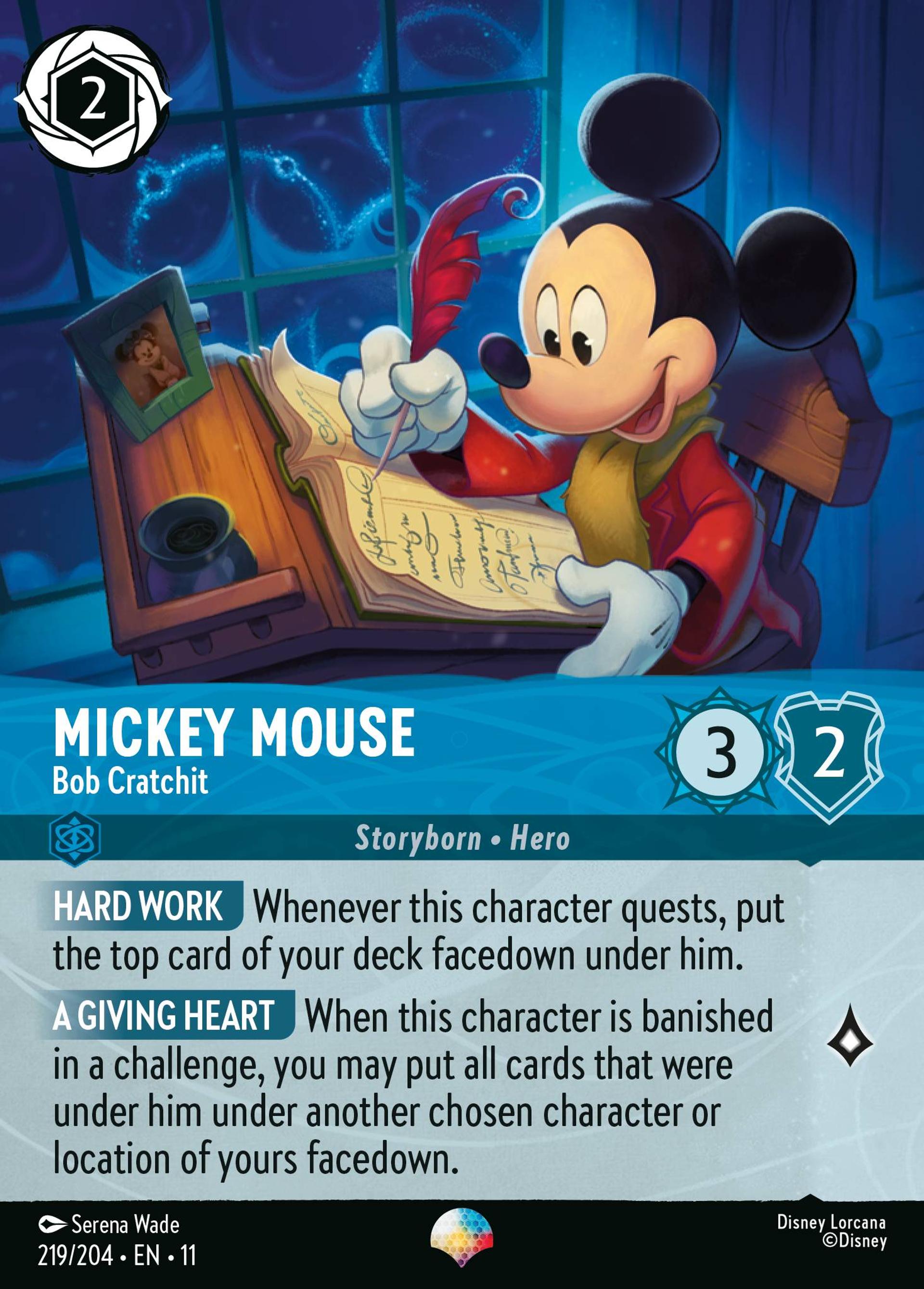 Mickey Mouse - Bob Cratchit — Winterspell — Lorcana