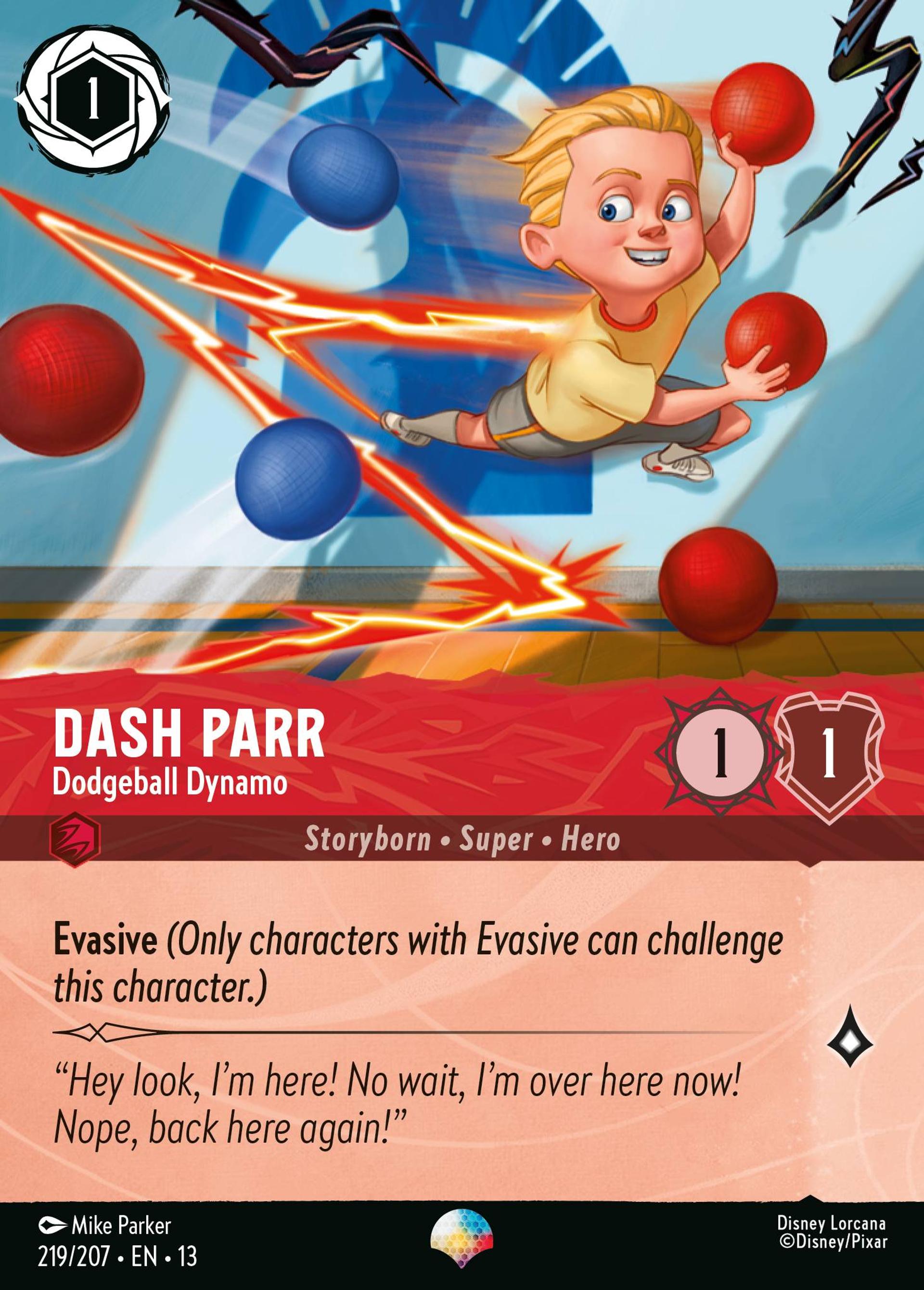 Dash Parr - Dodgeball Dynamo — Attack of the Vine! — Lorcana