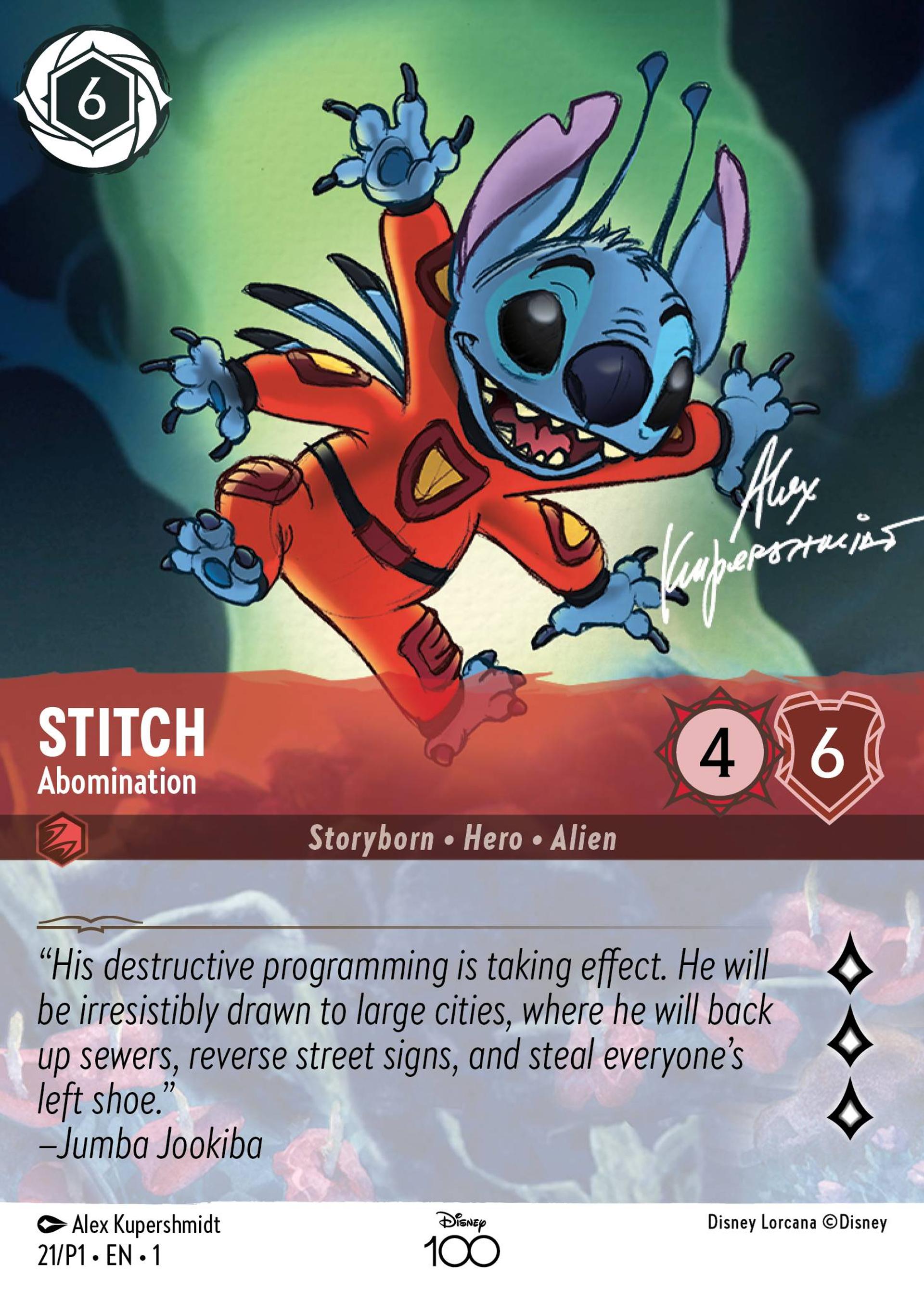 Stitch - Abominable créature — Promos - Year 1 — Lorcana