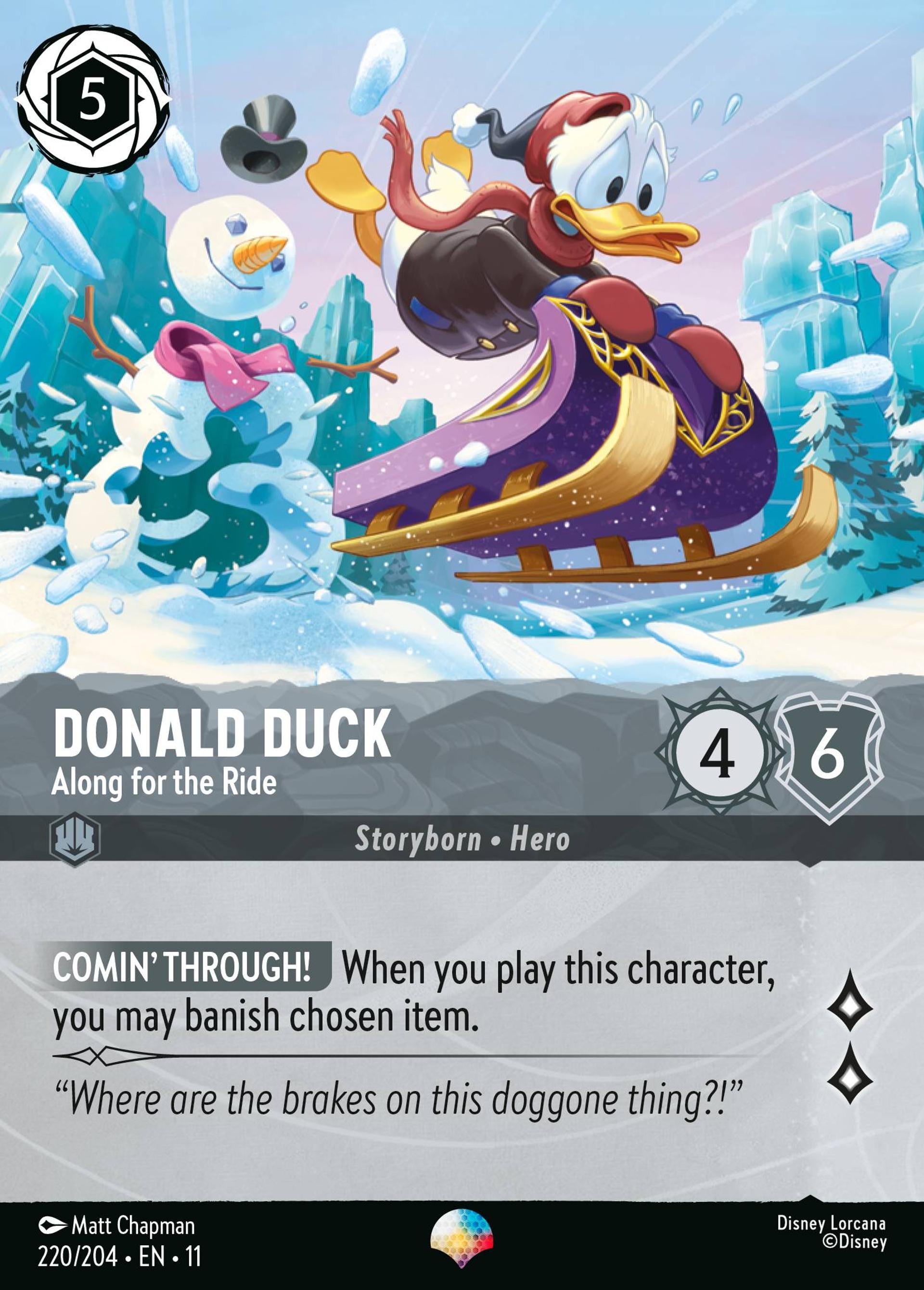 Donald - Se laisse embarquer — Winterspell — Lorcana
