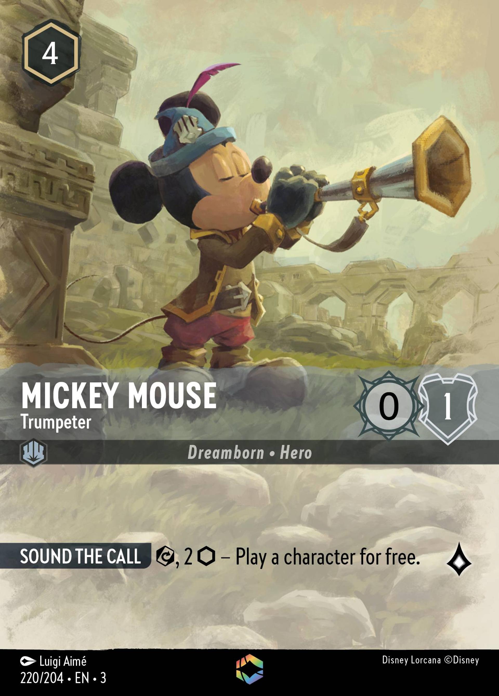Mickey Mouse - Trompettiste — Into the Inklands — Lorcana