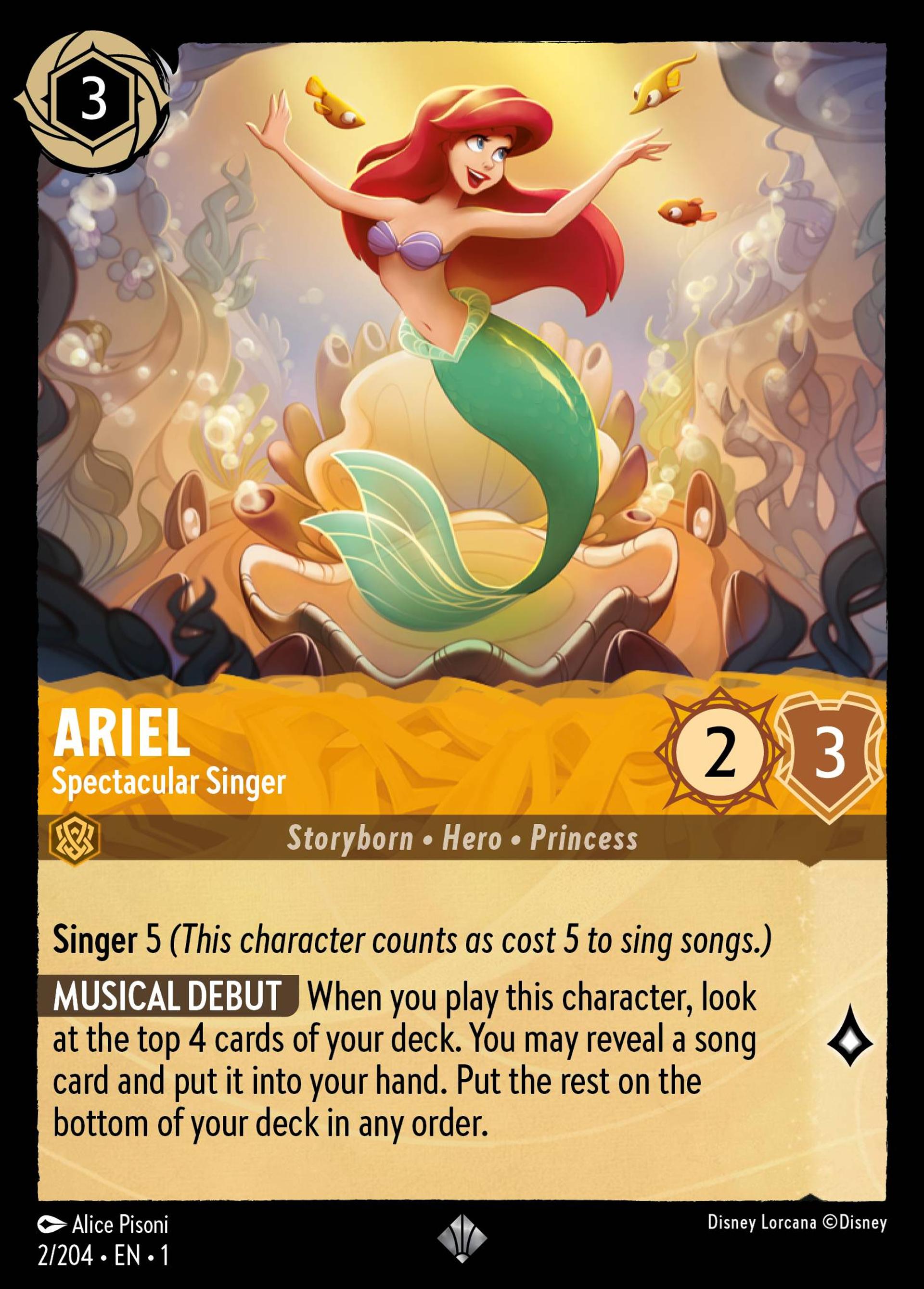 Ariel - Spectacular Singer — The First Chapter — Lorcana