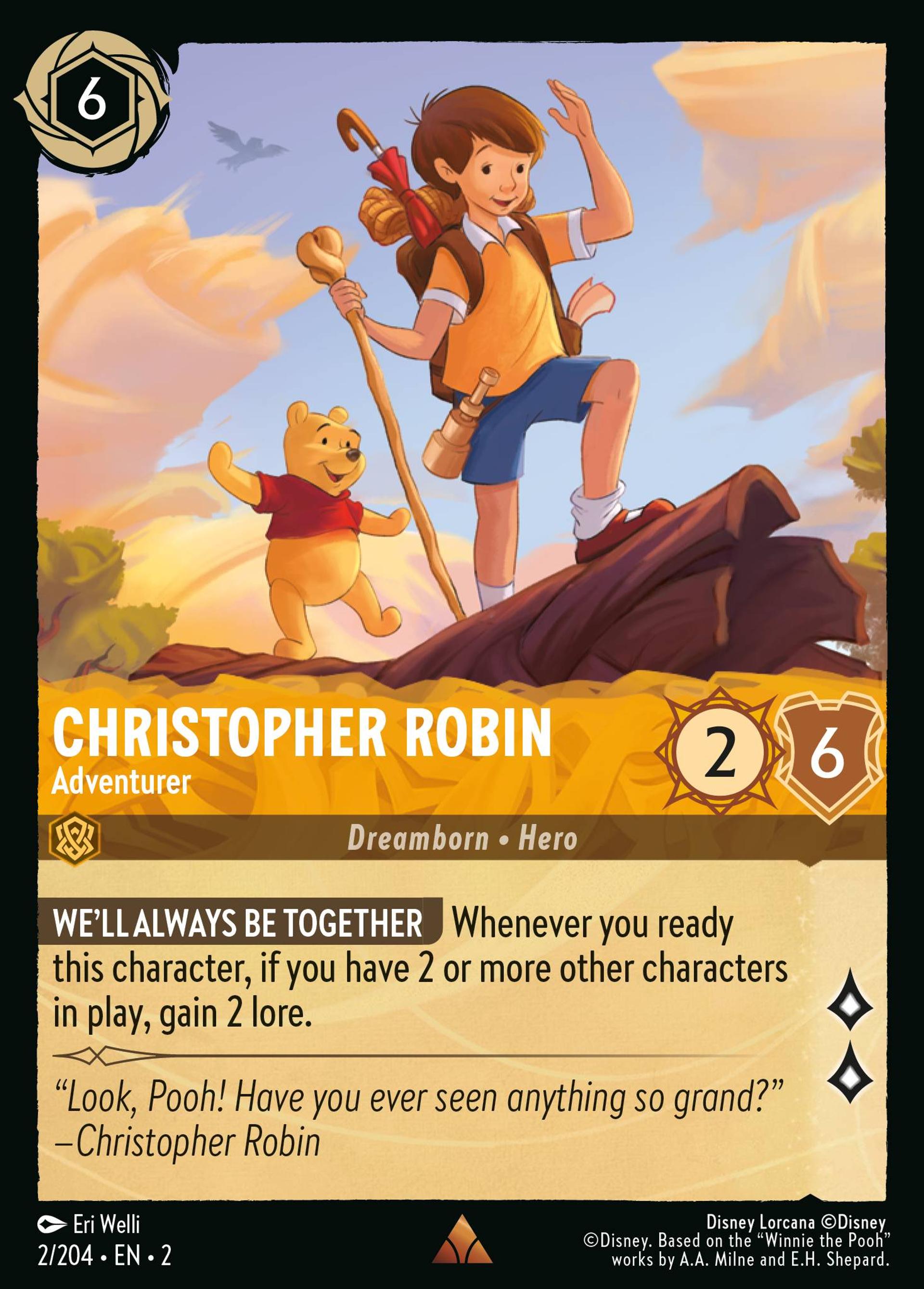 Christopher Robin - Adventurer — Rise of the Floodborn — Lorcana