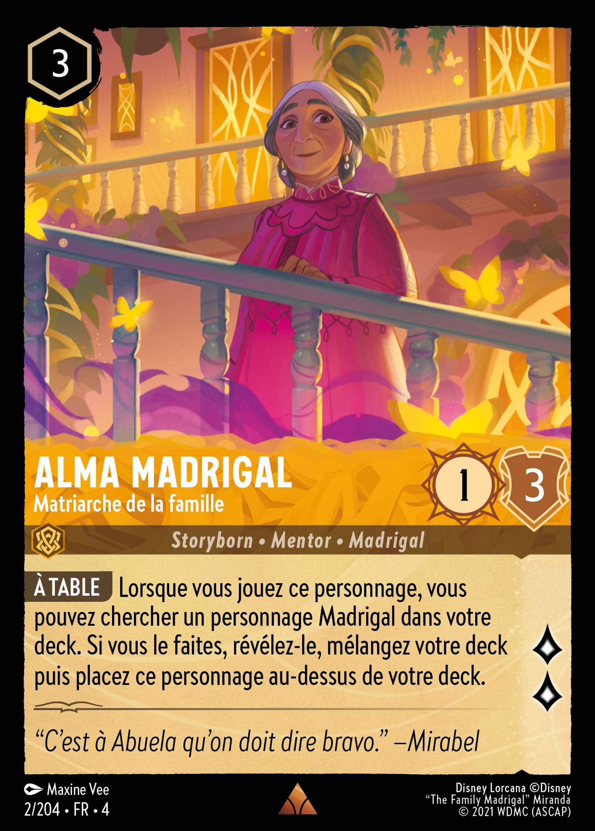 Alma Madrigal - Matriarche de la famille — Ursula's Return — Lorcana