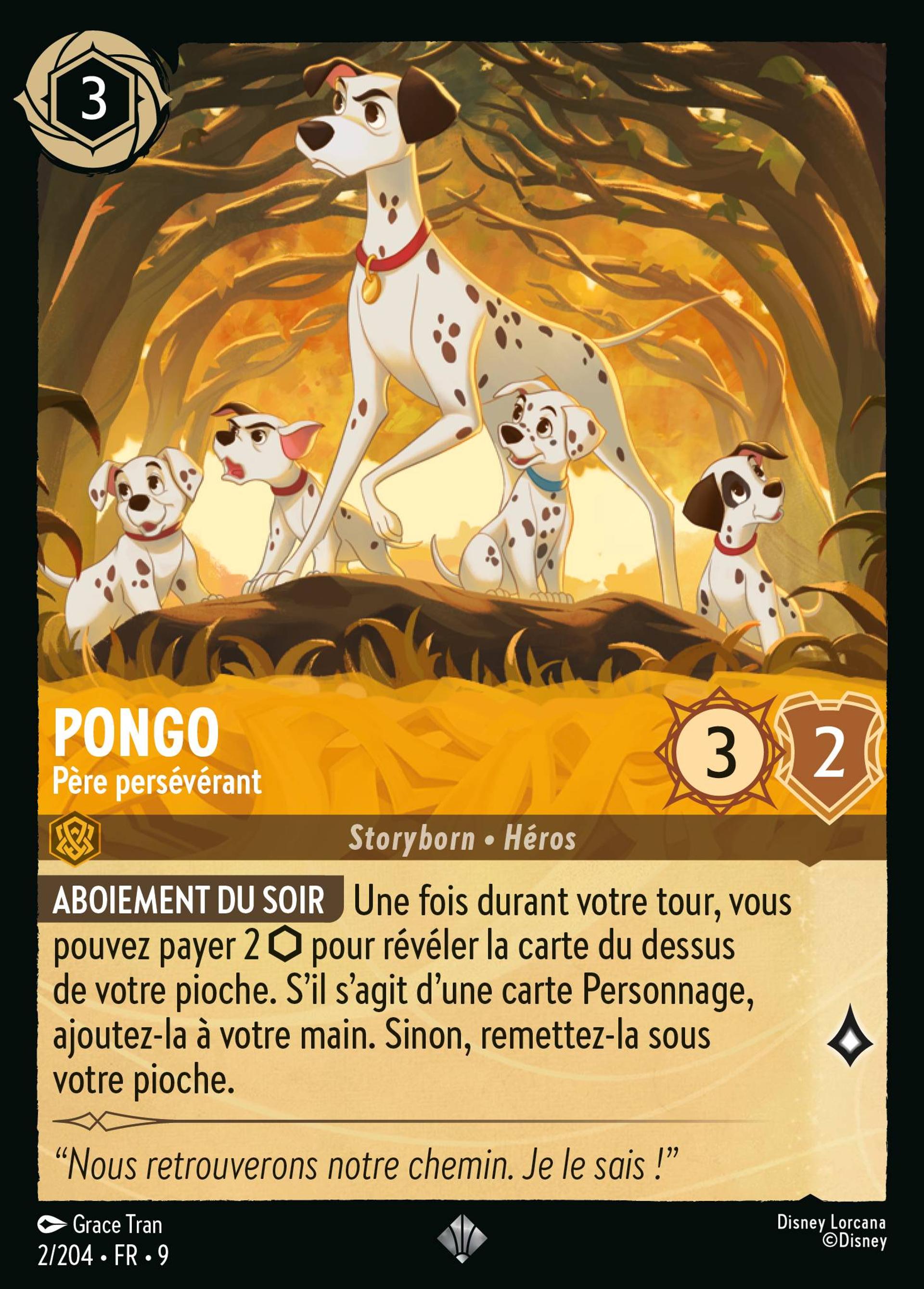 Pongo - Père persévérant — Fabled — Lorcana