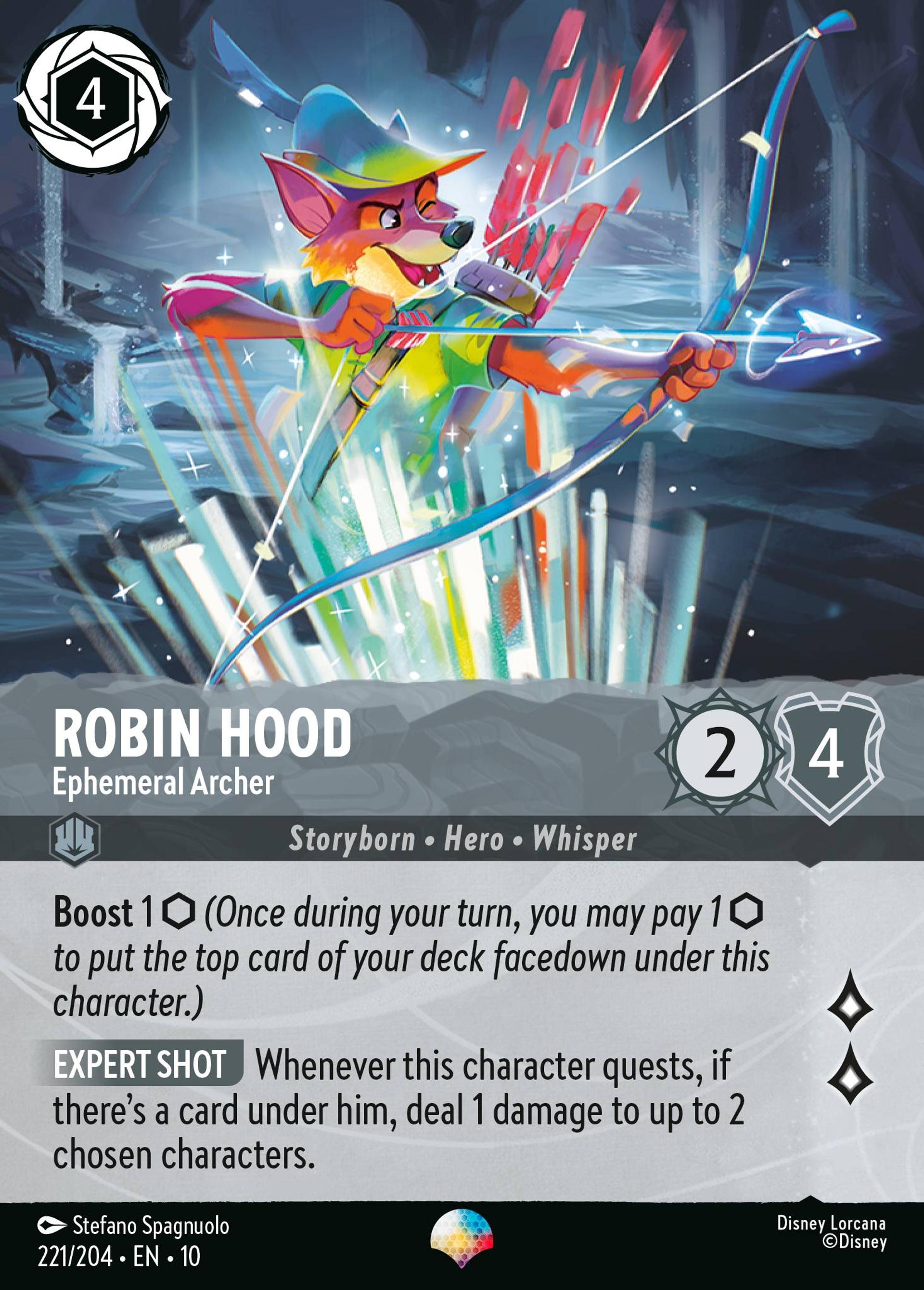 Robin des Bois - Archer éphémère — Whispers in the Well — Lorcana