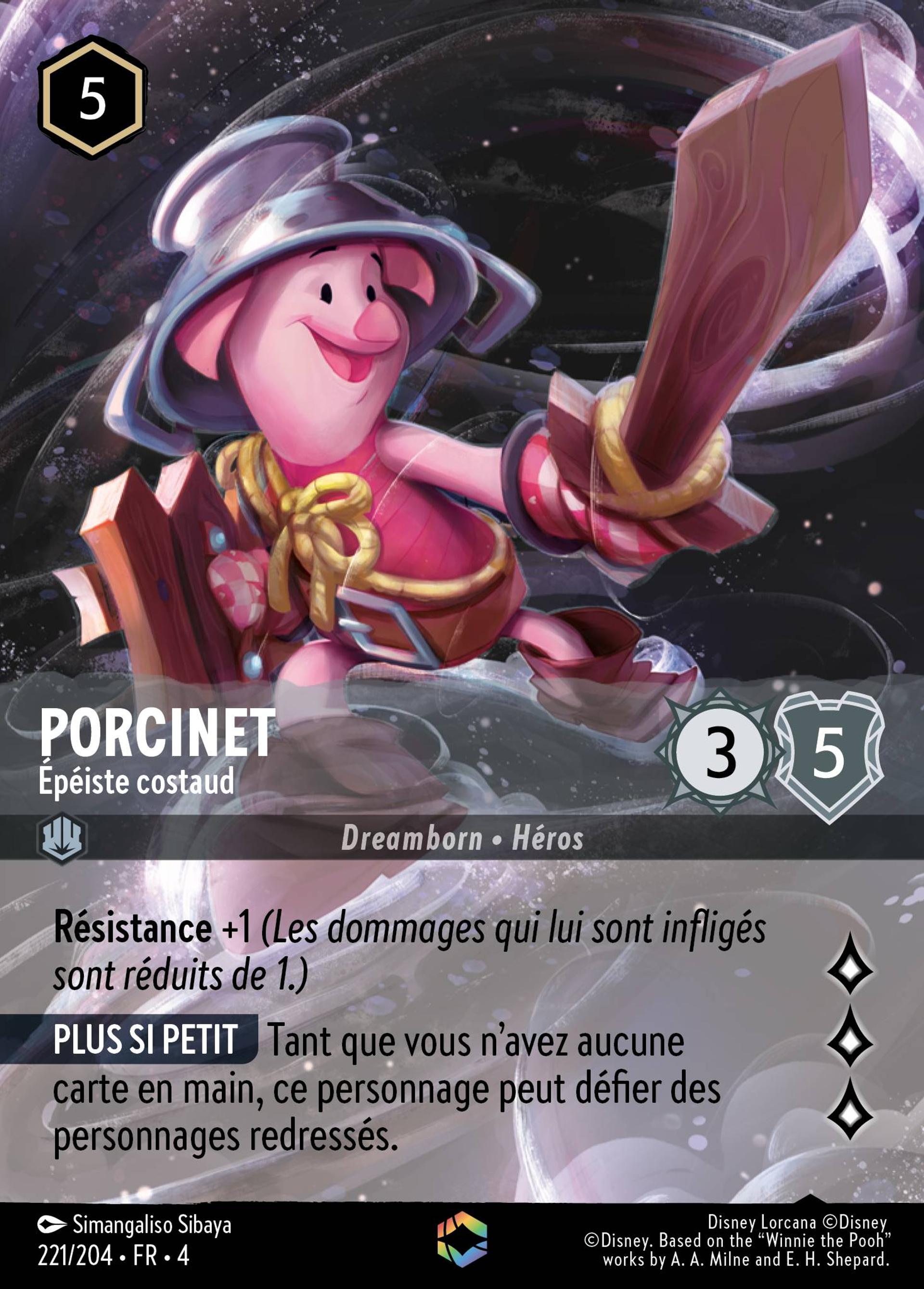 Porcinet - Épéiste costaud — Ursula's Return — Lorcana