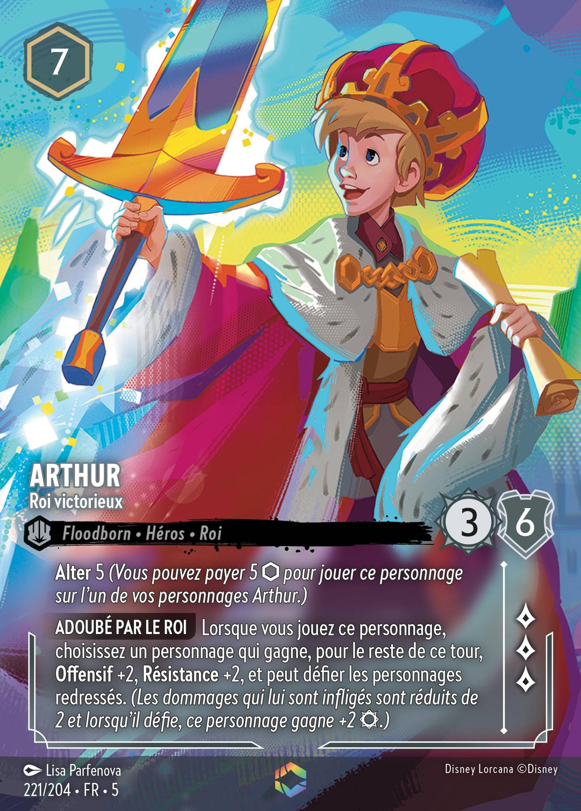 Arthur - Roi victorieux — Shimmering Skies — Lorcana