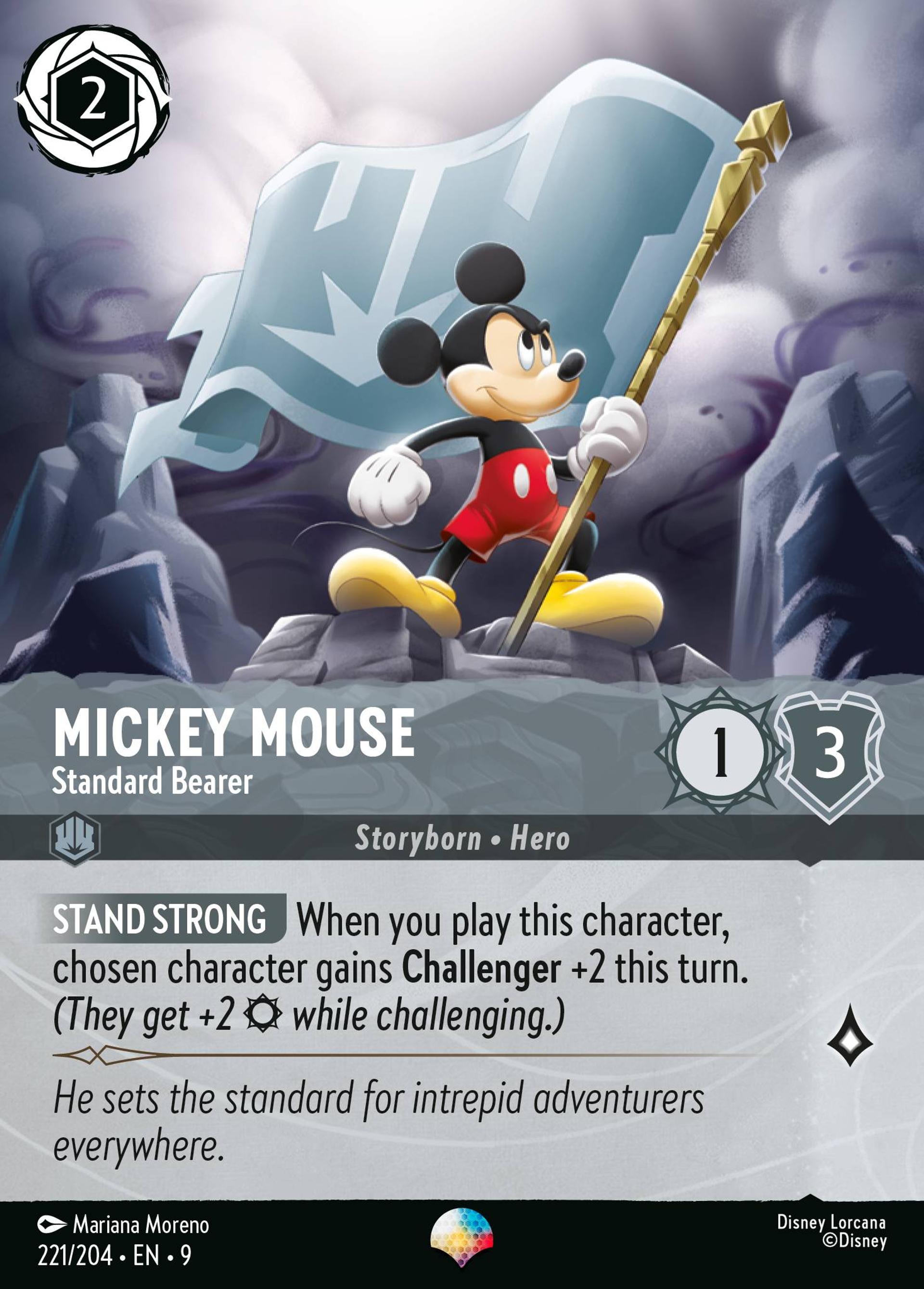 Mickey Mouse - Standard Bearer — Fabled — Lorcana
