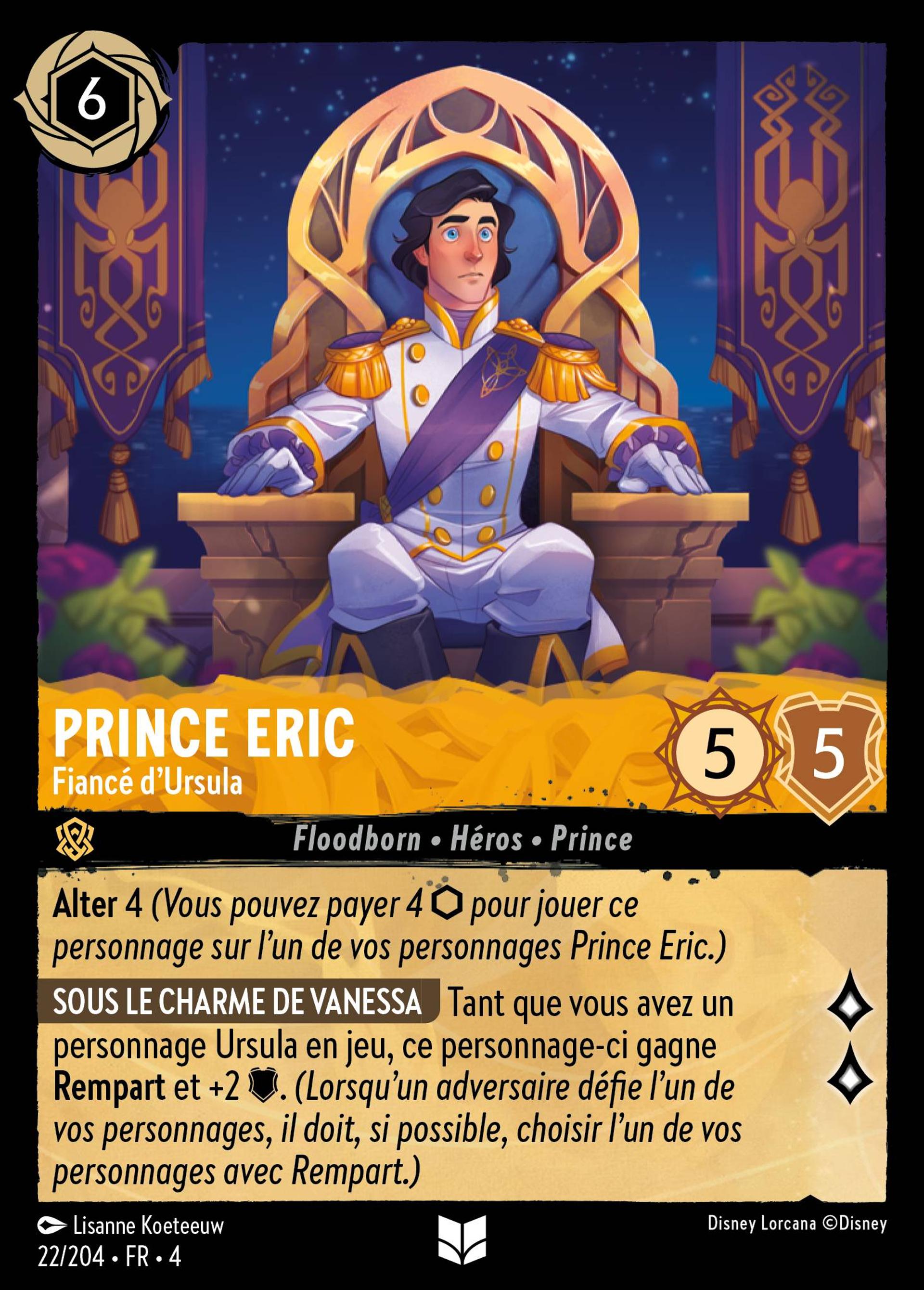 Prince Eric - Fiancé d'Ursula — Ursula's Return — Lorcana
