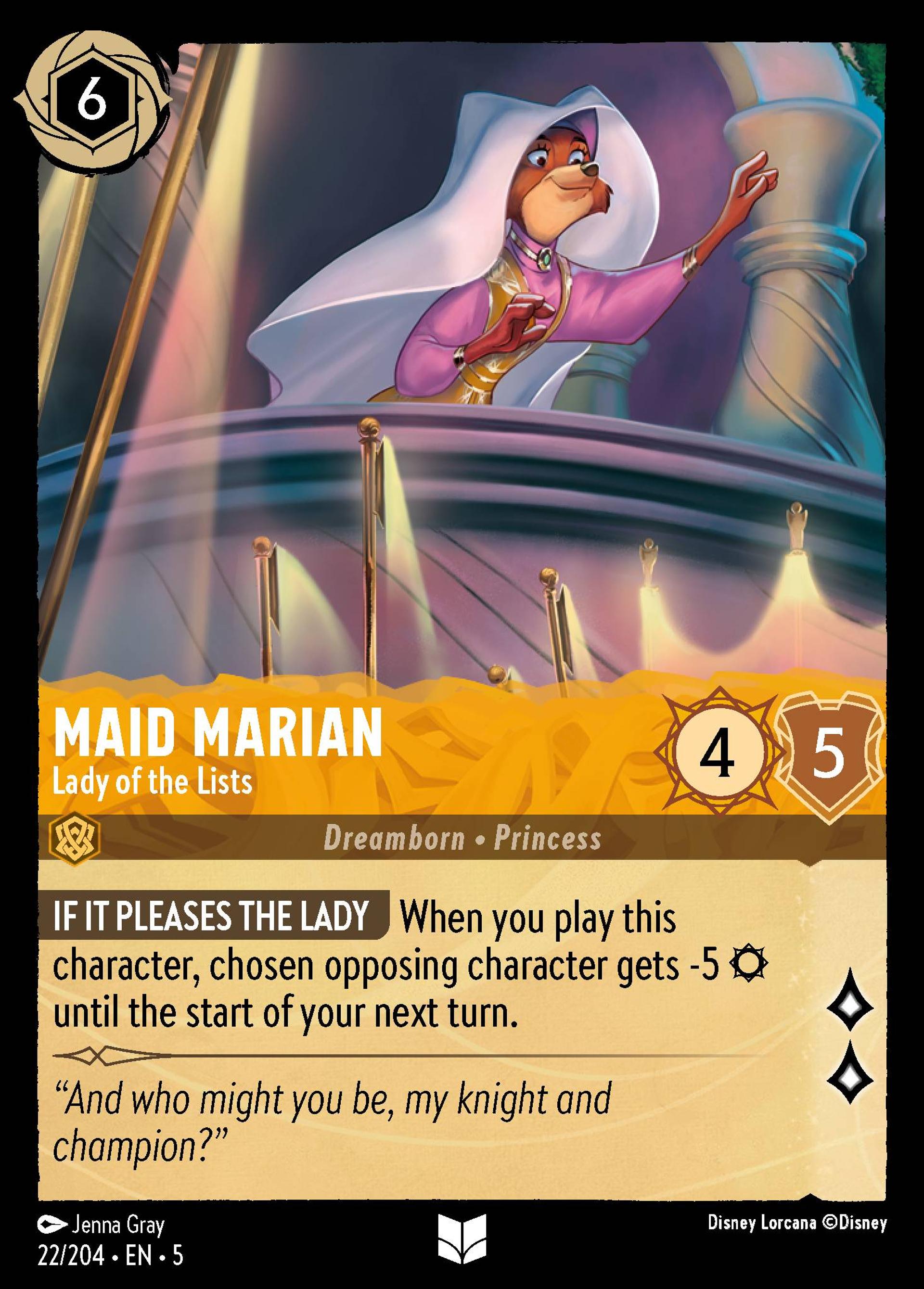 Maid Marian - Lady of the Lists — Shimmering Skies — Lorcana