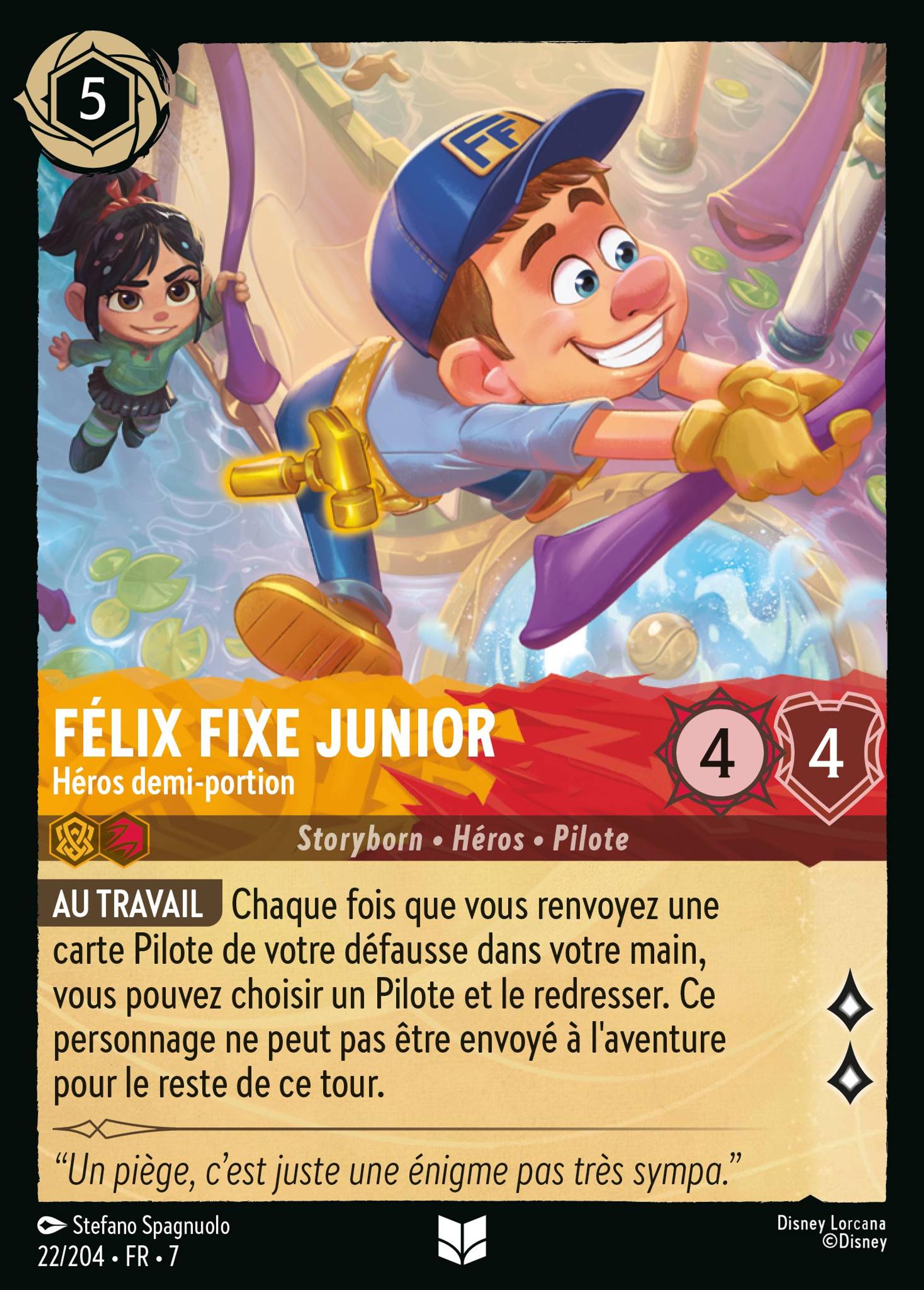Félix Fixe Junior - Héros demi-portion — Archazia's Island — Lorcana