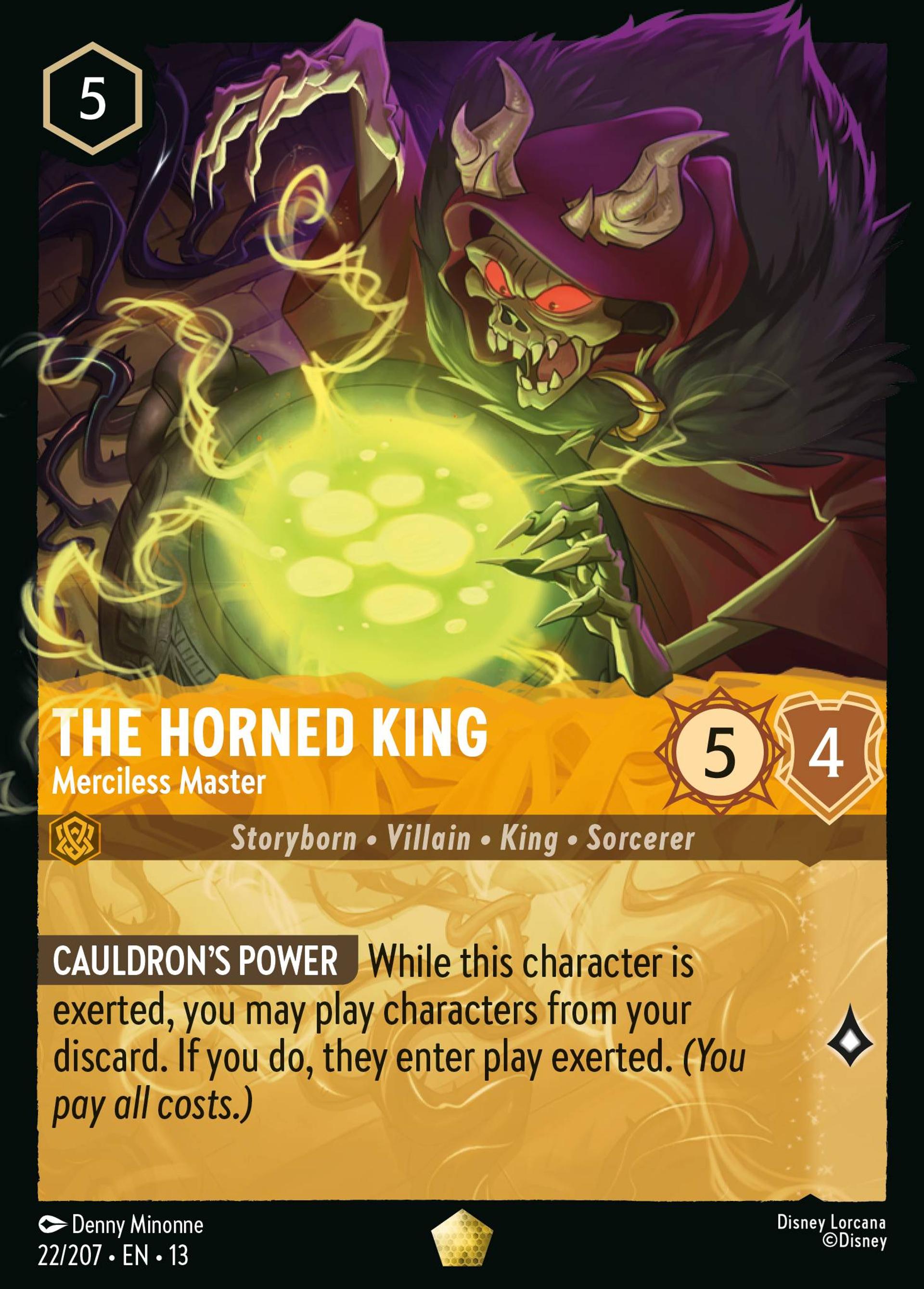 The Horned King - Merciless Master — Attack of the Vine! — Lorcana