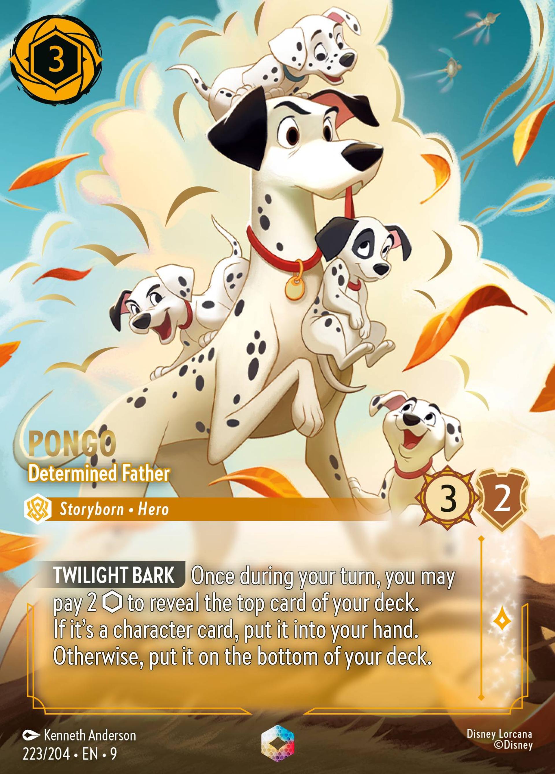 Pongo - Determined Father — Fabled — Lorcana