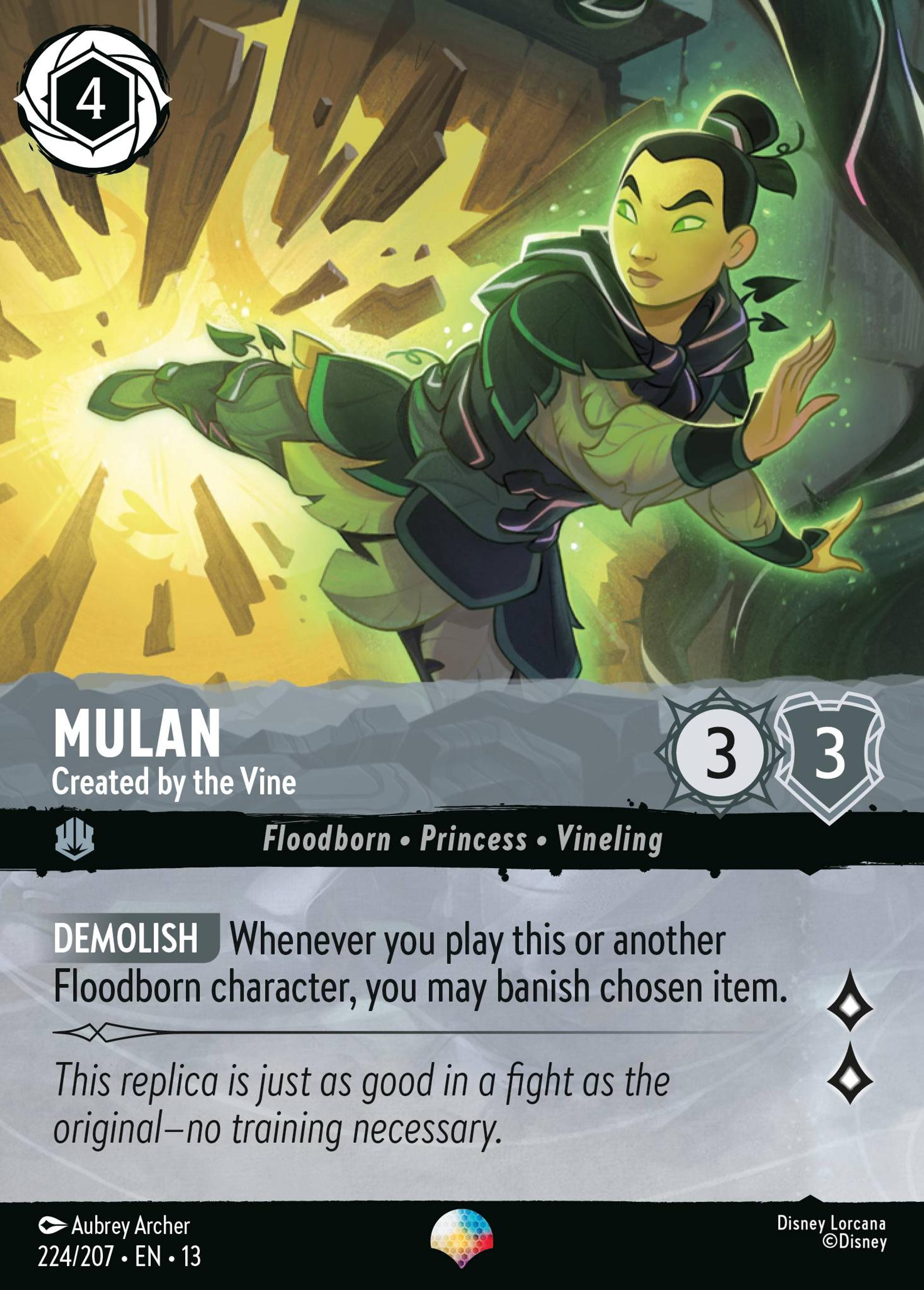 Mulan - Created by the Vine — Attack of the Vine! — Lorcana
