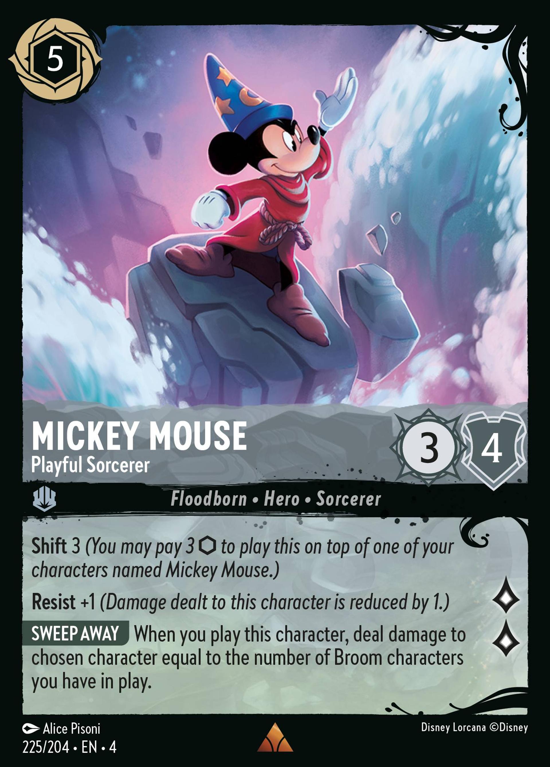Mickey Mouse - Playful Sorcerer — Ursula's Return — Lorcana
