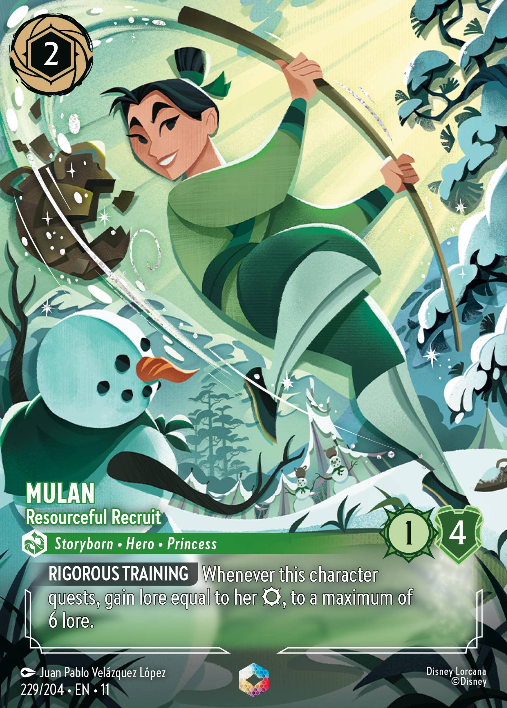 Mulan - Recrue pleine de ressources — Winterspell — Lorcana
