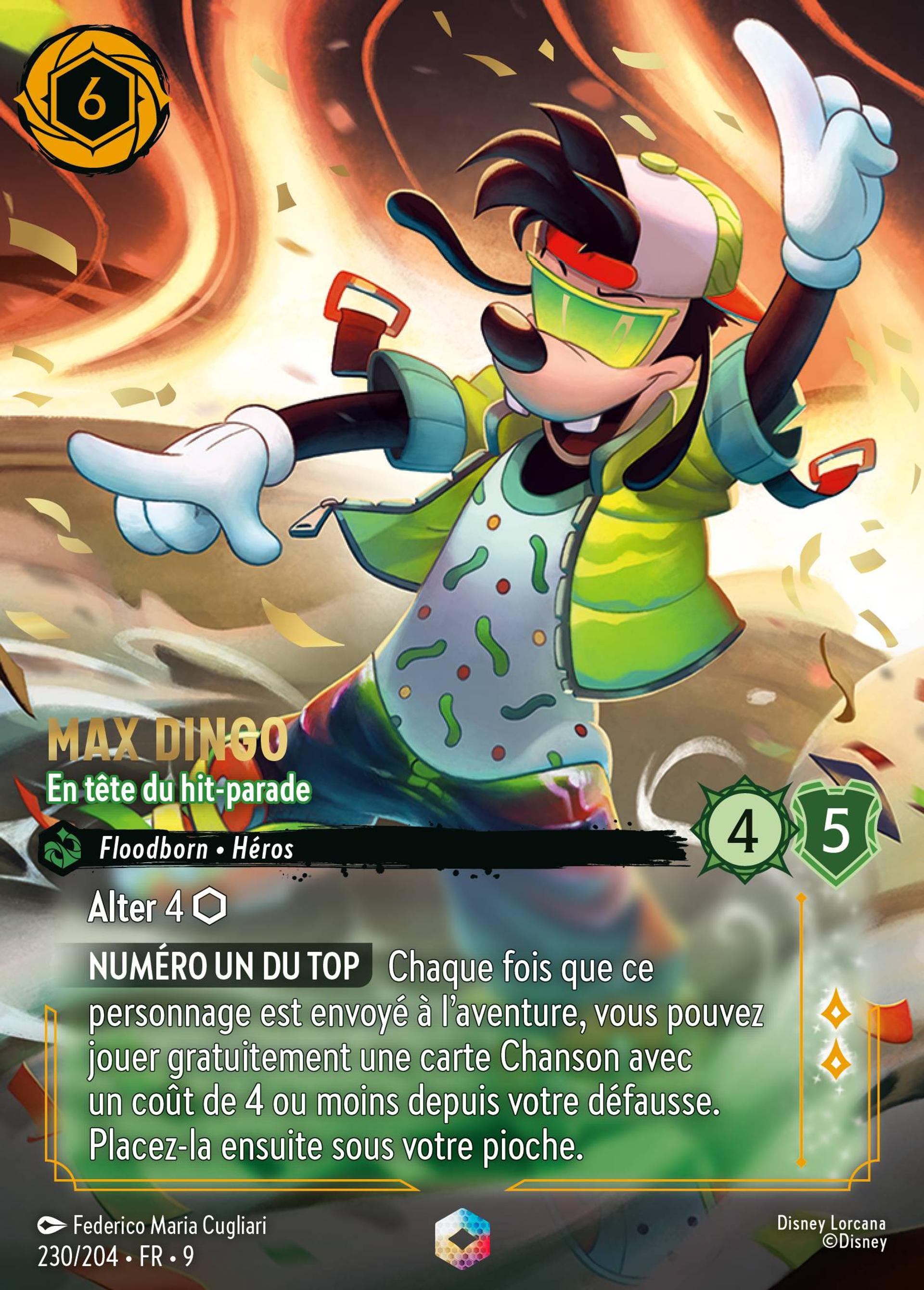 Max Dingo - En tête du hit-parade — Fabled — Lorcana