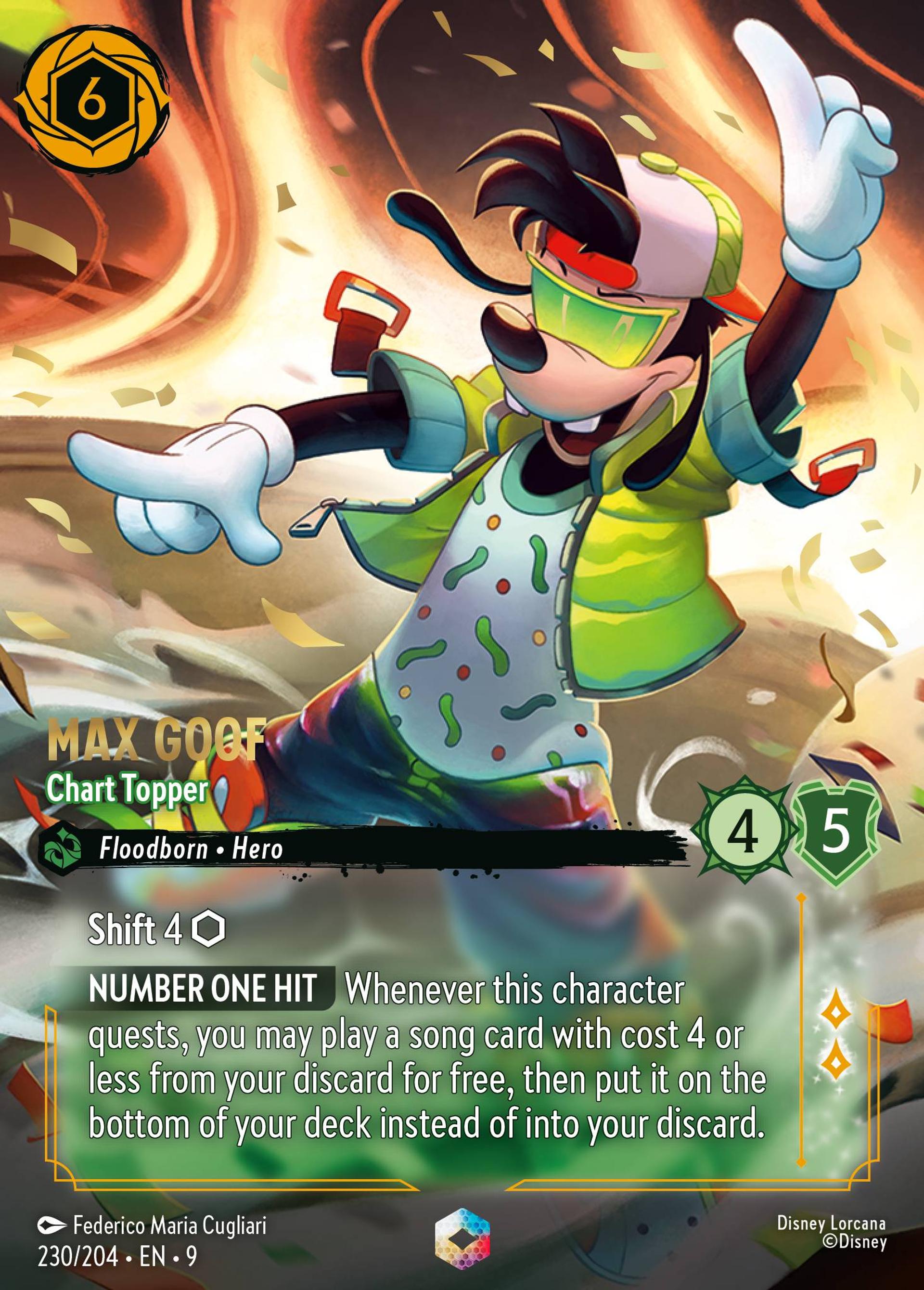 Max Goof - Chart Topper — Fabled — Lorcana