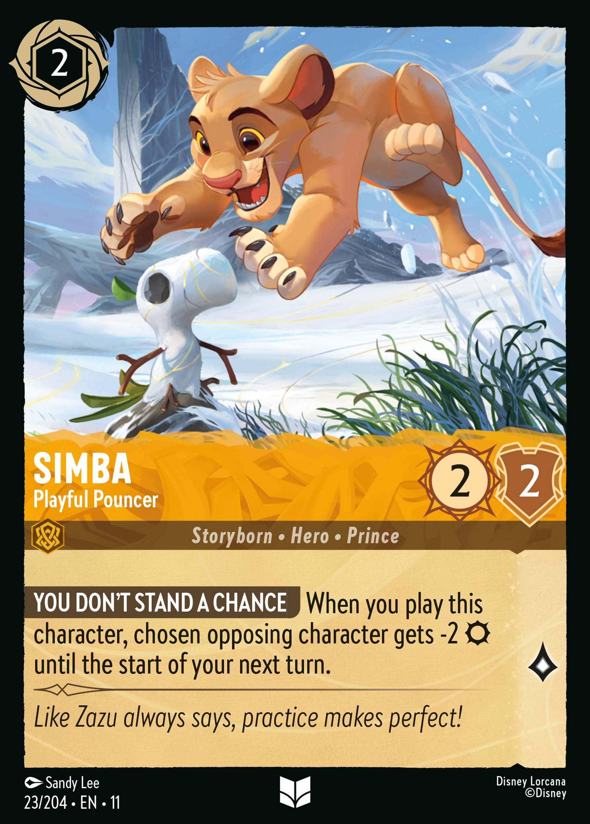 Simba - Playful Pouncer — Winterspell — Lorcana