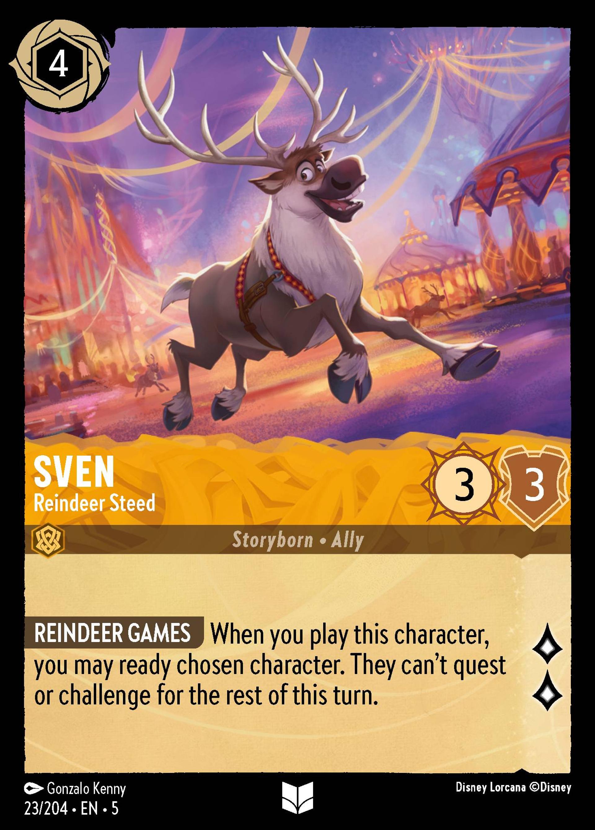 Sven - Reindeer Steed — Shimmering Skies — Lorcana