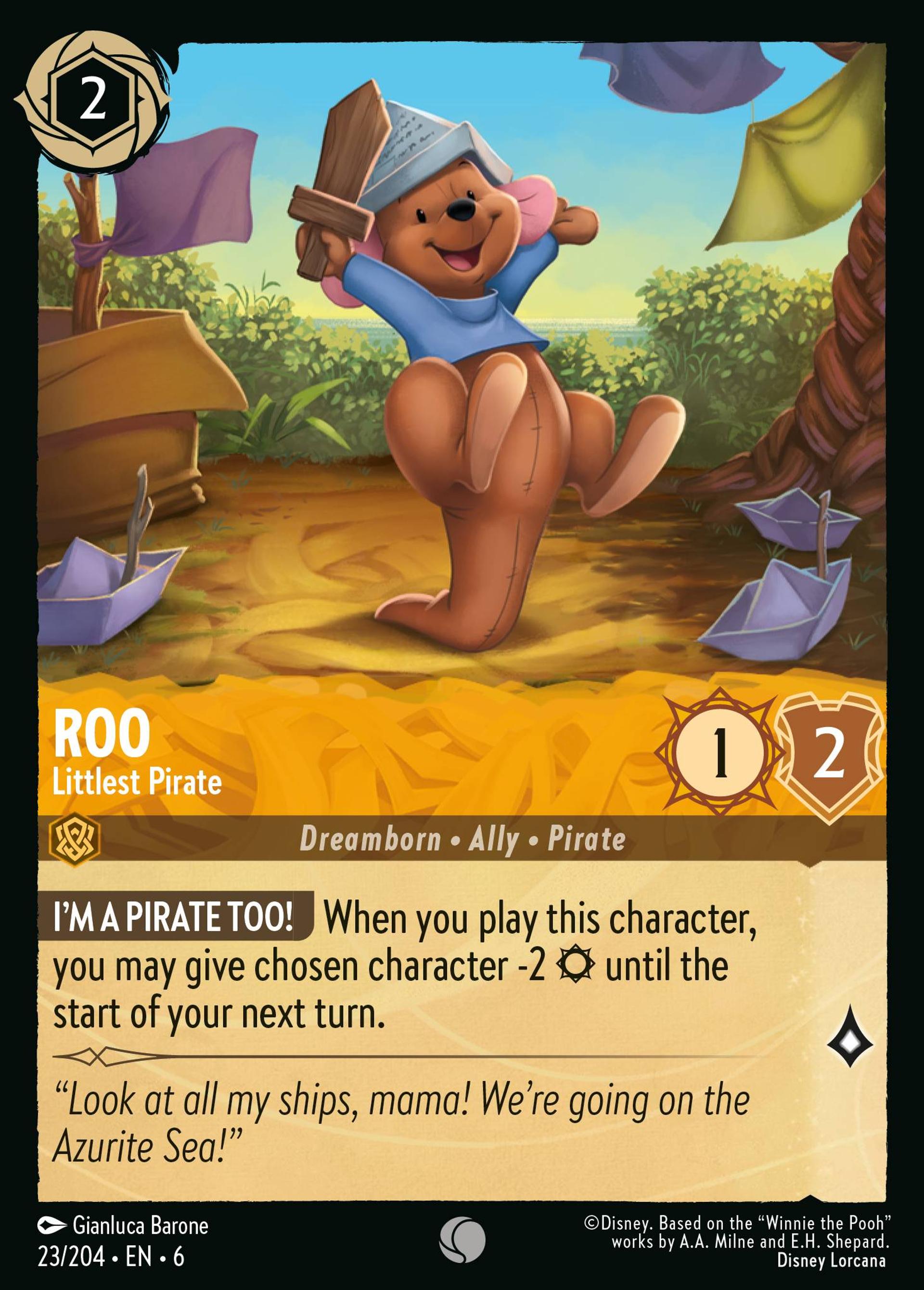 Roo - Littlest Pirate — Azurite Sea — Lorcana
