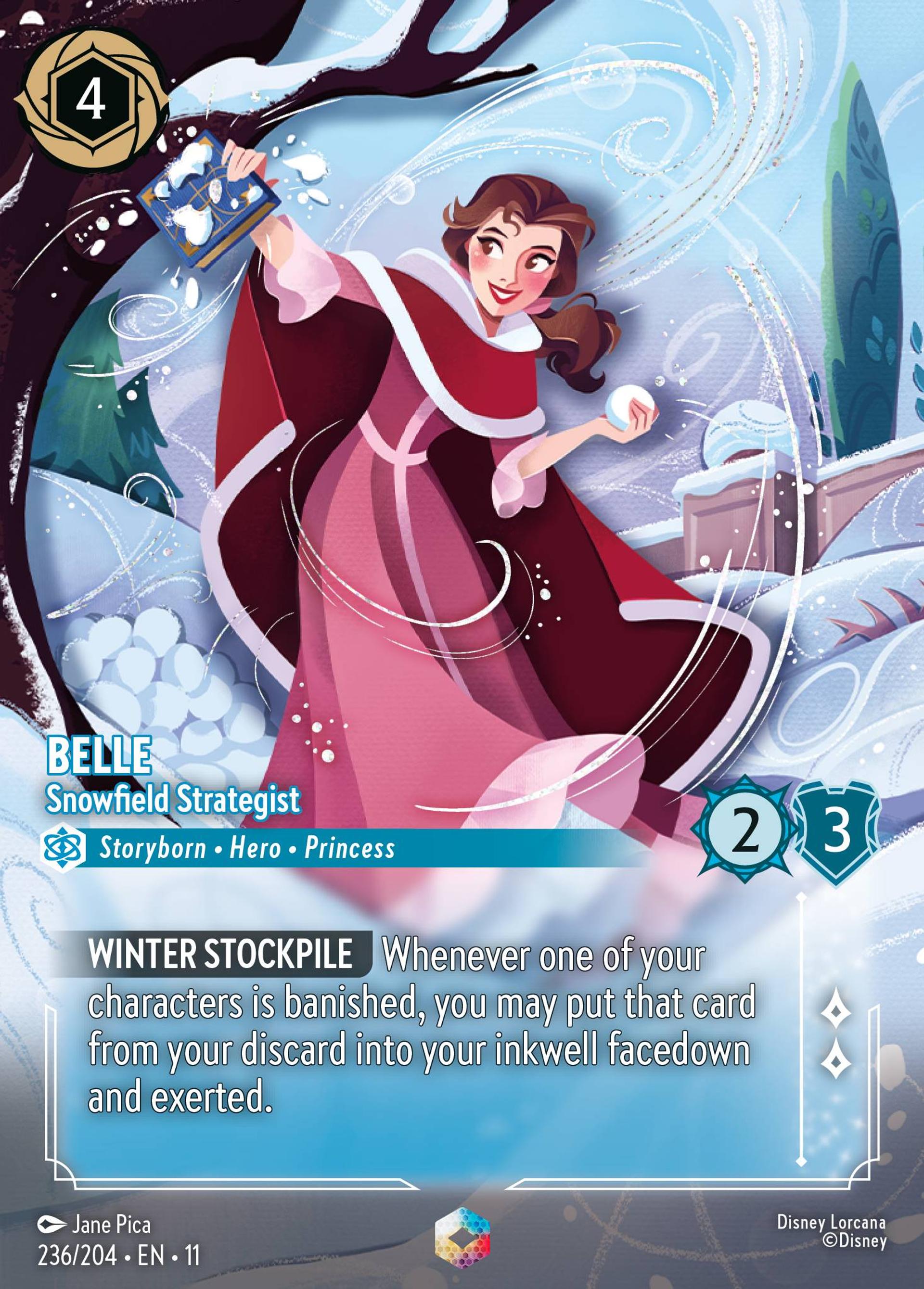 Belle - Stratège du champ de neige — Winterspell — Lorcana