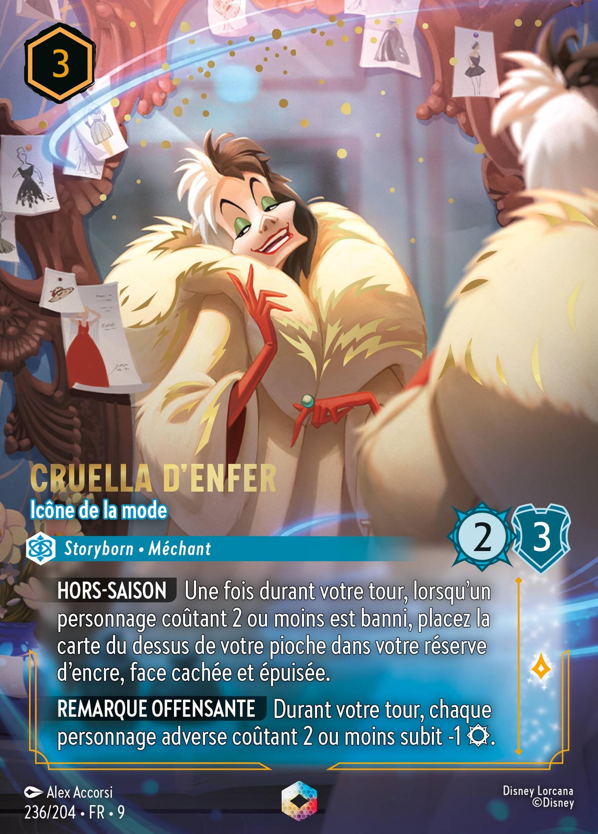 Cruella d'Enfer - Icône de la mode — Fabled — Lorcana