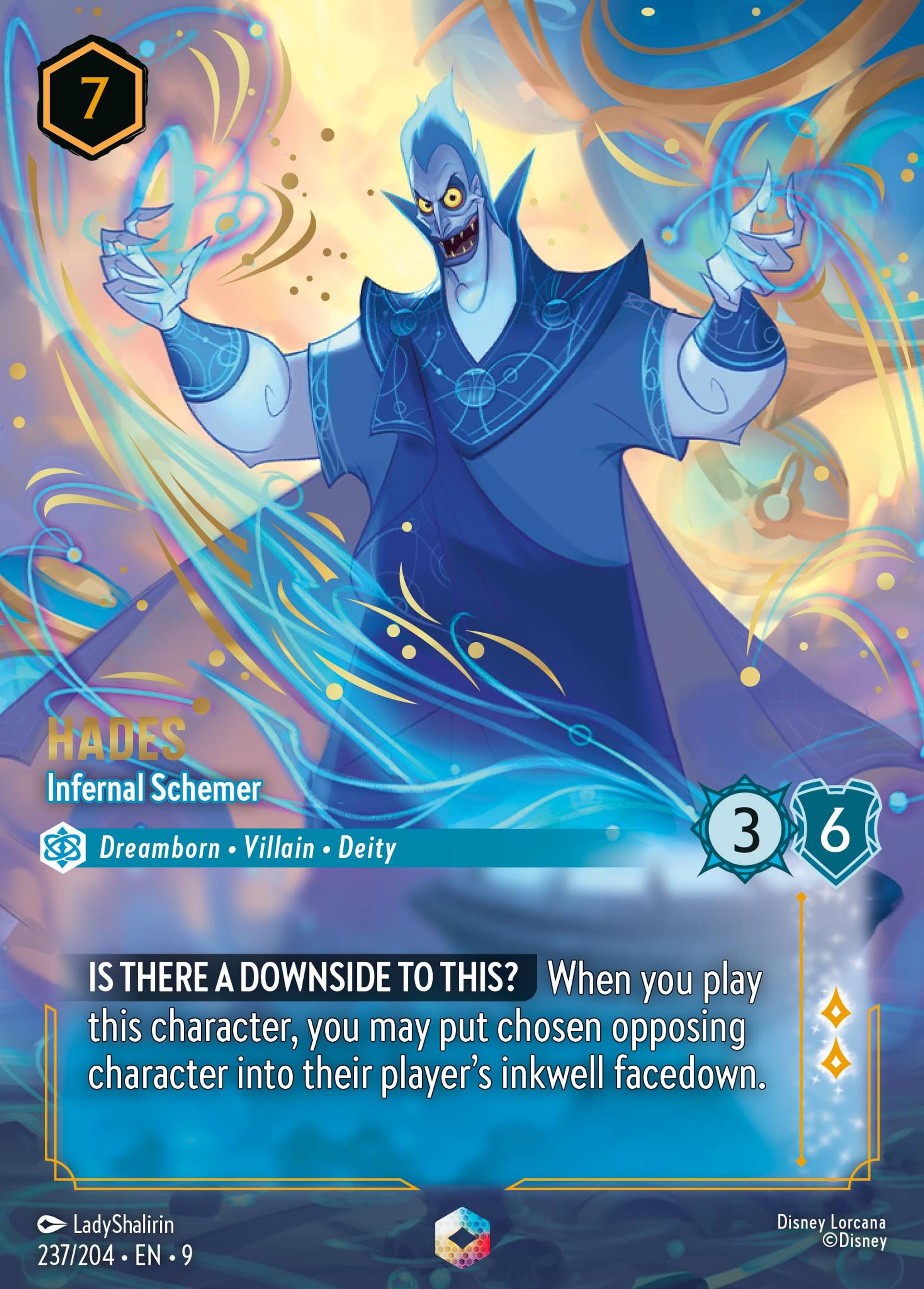 Hades - Infernal Schemer — Fabled — Lorcana