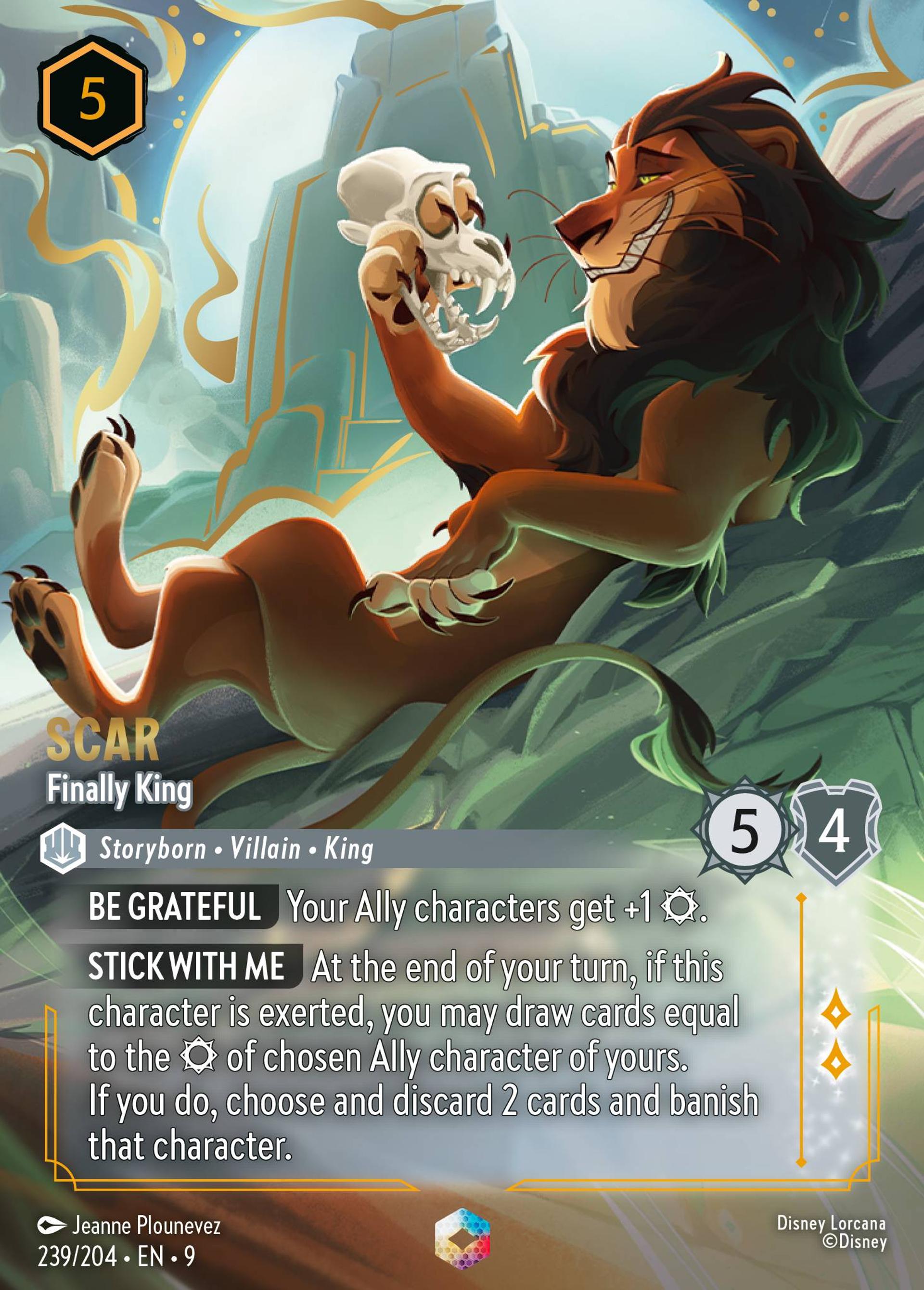 Scar - Finally King — Fabled — Lorcana