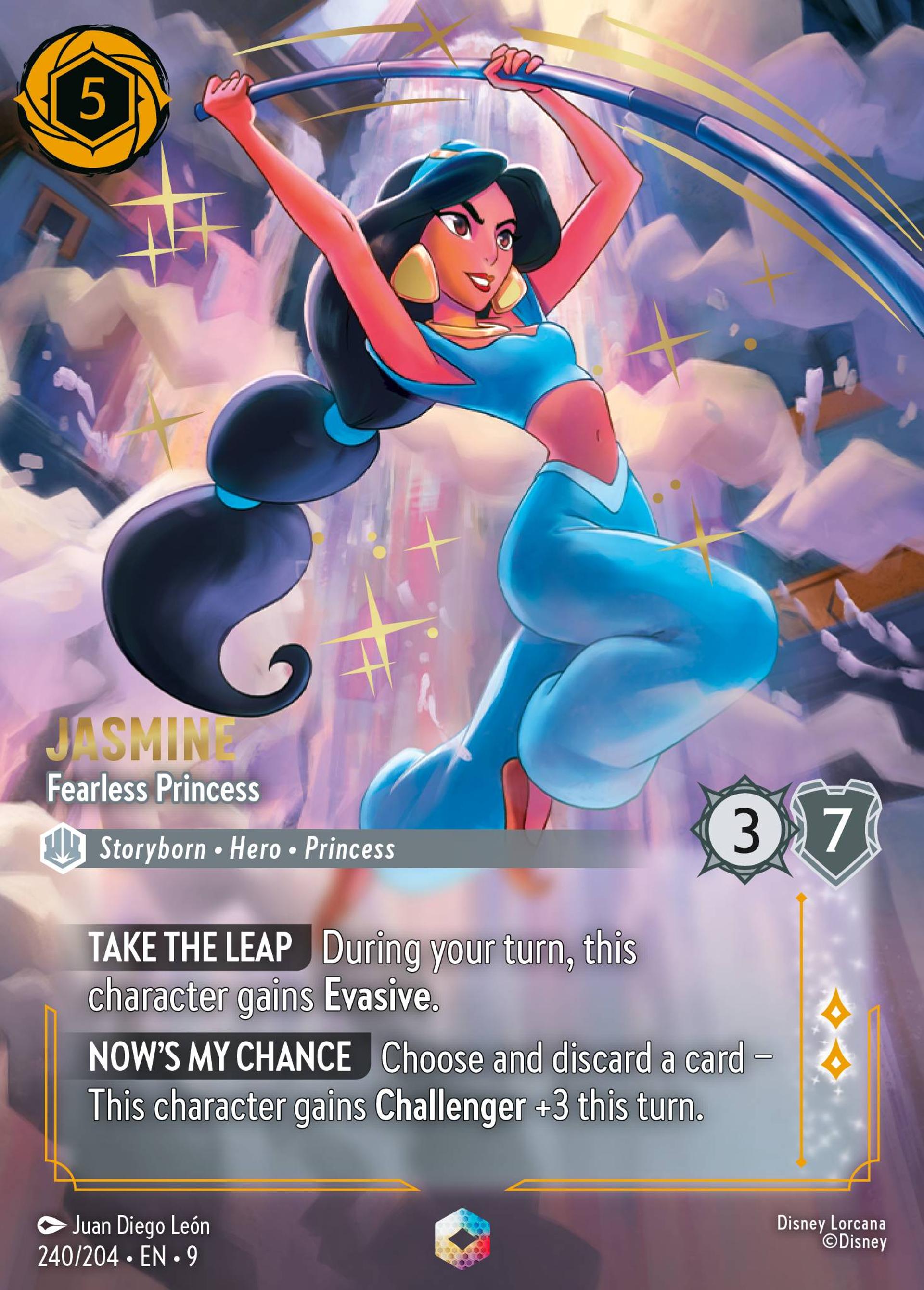 Jasmine - Fearless Princess — Fabled — Lorcana