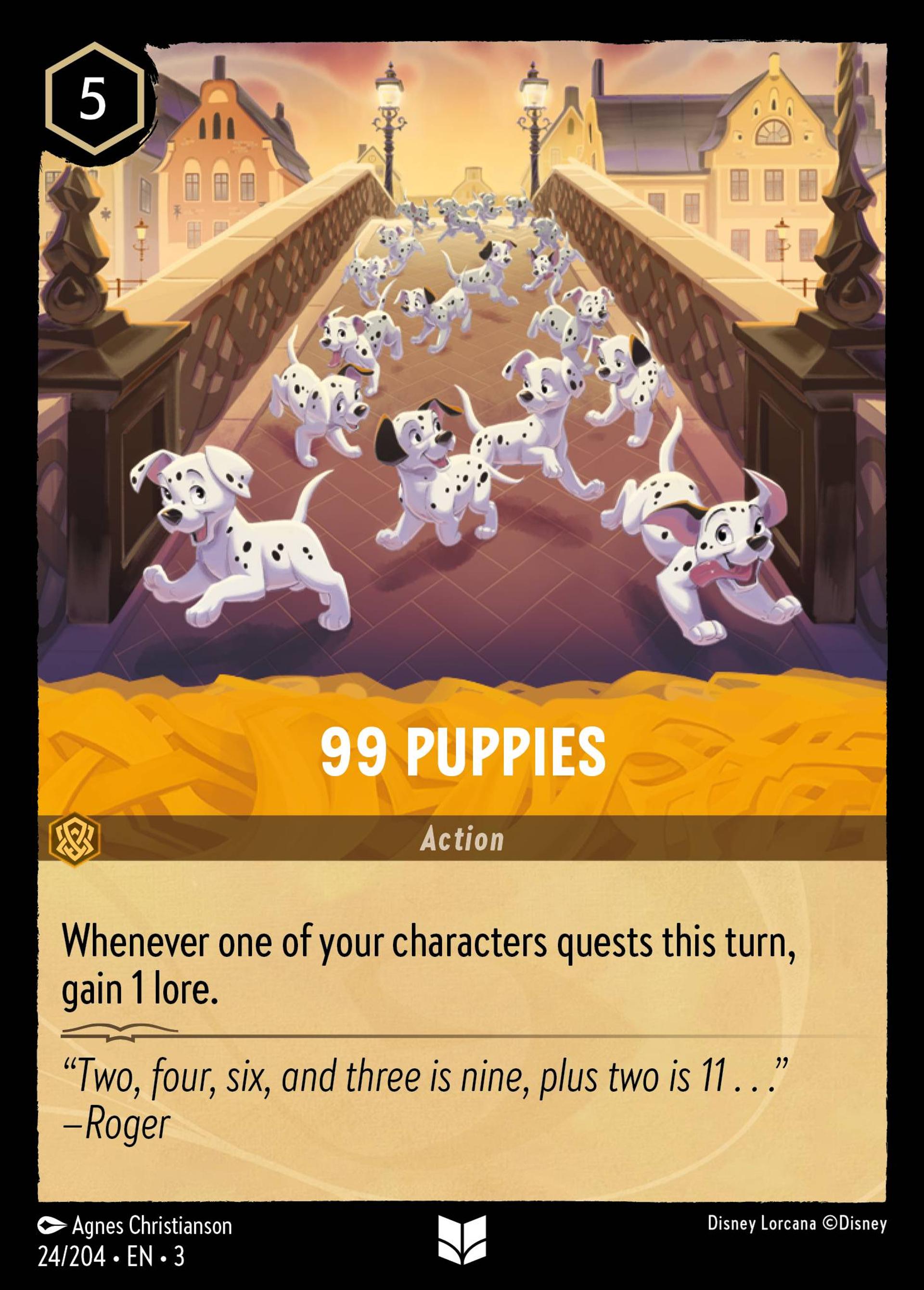 99 chiots — Into the Inklands — Lorcana