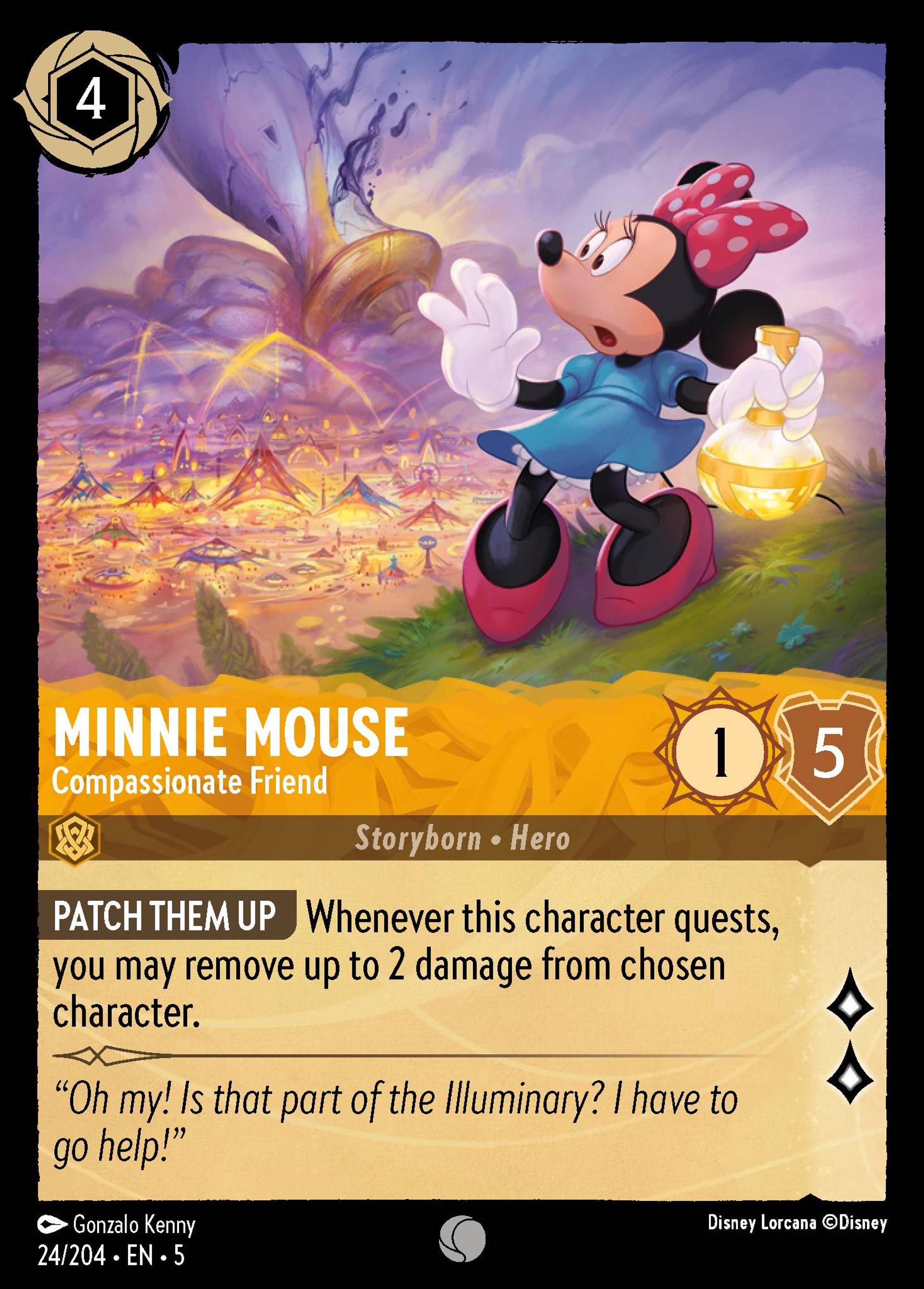 Minnie Mouse - Compassionate Friend — Shimmering Skies — Lorcana